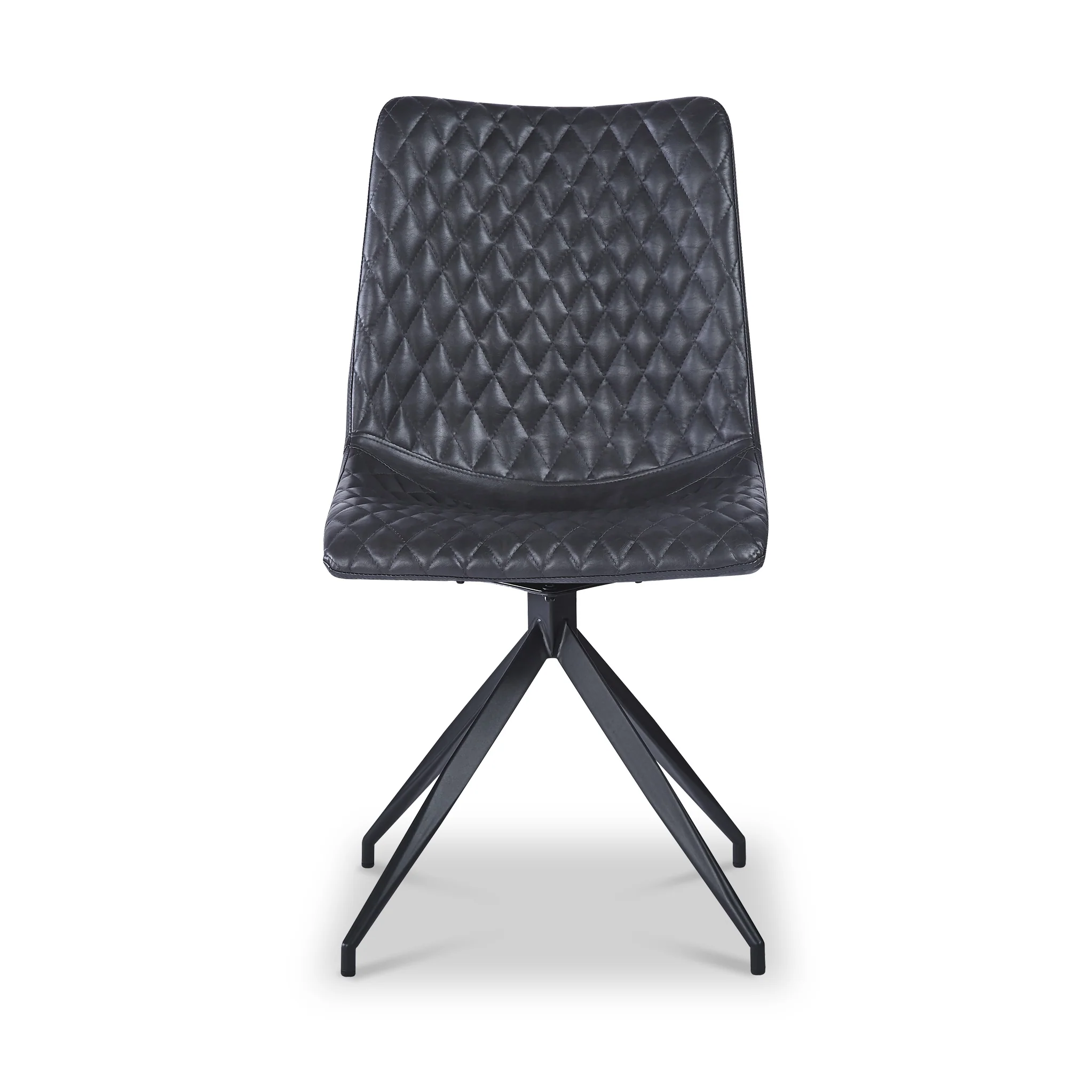 Saunder Faux Leather Swivel Dining Chair - Image 3