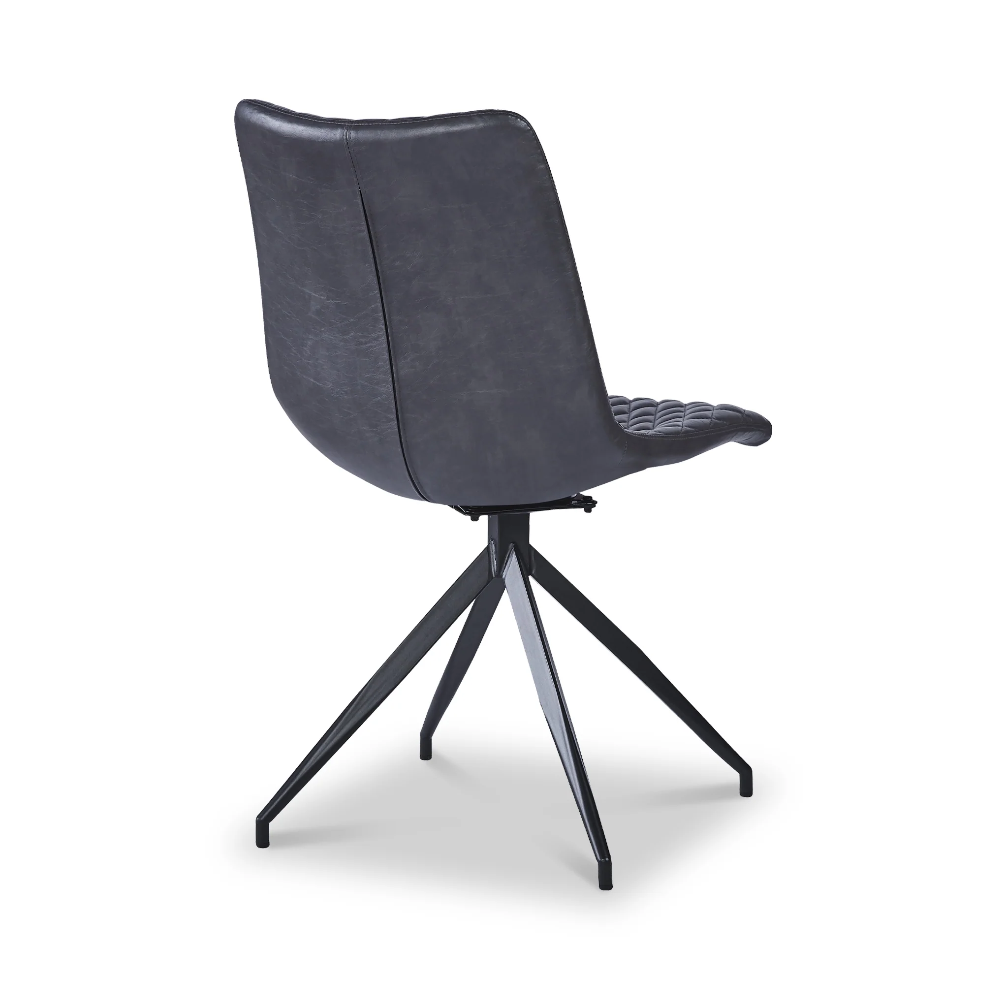 Saunder Faux Leather Swivel Dining Chair - Image 4