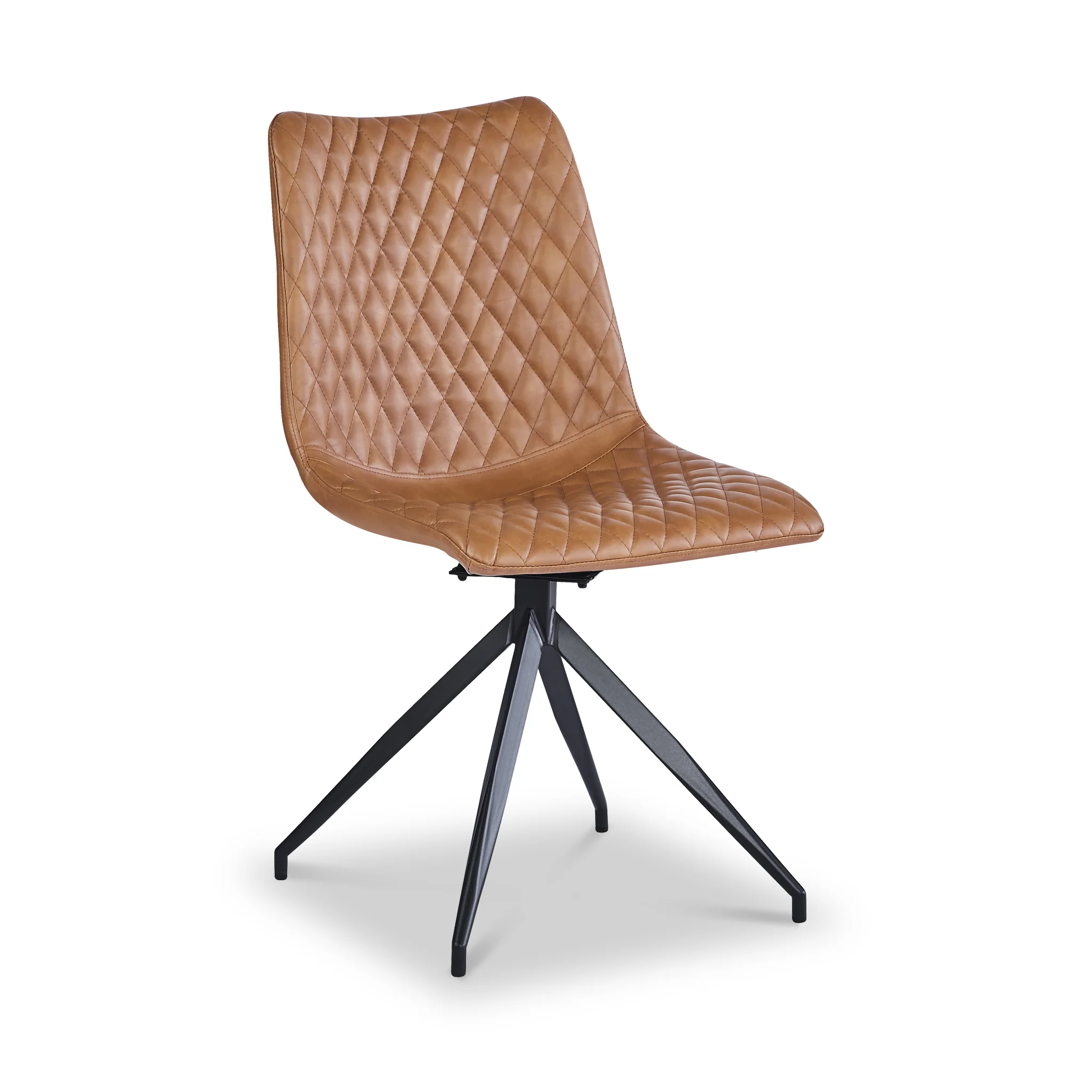 Saunder Faux Leather Swivel Dining Chair - Image 5