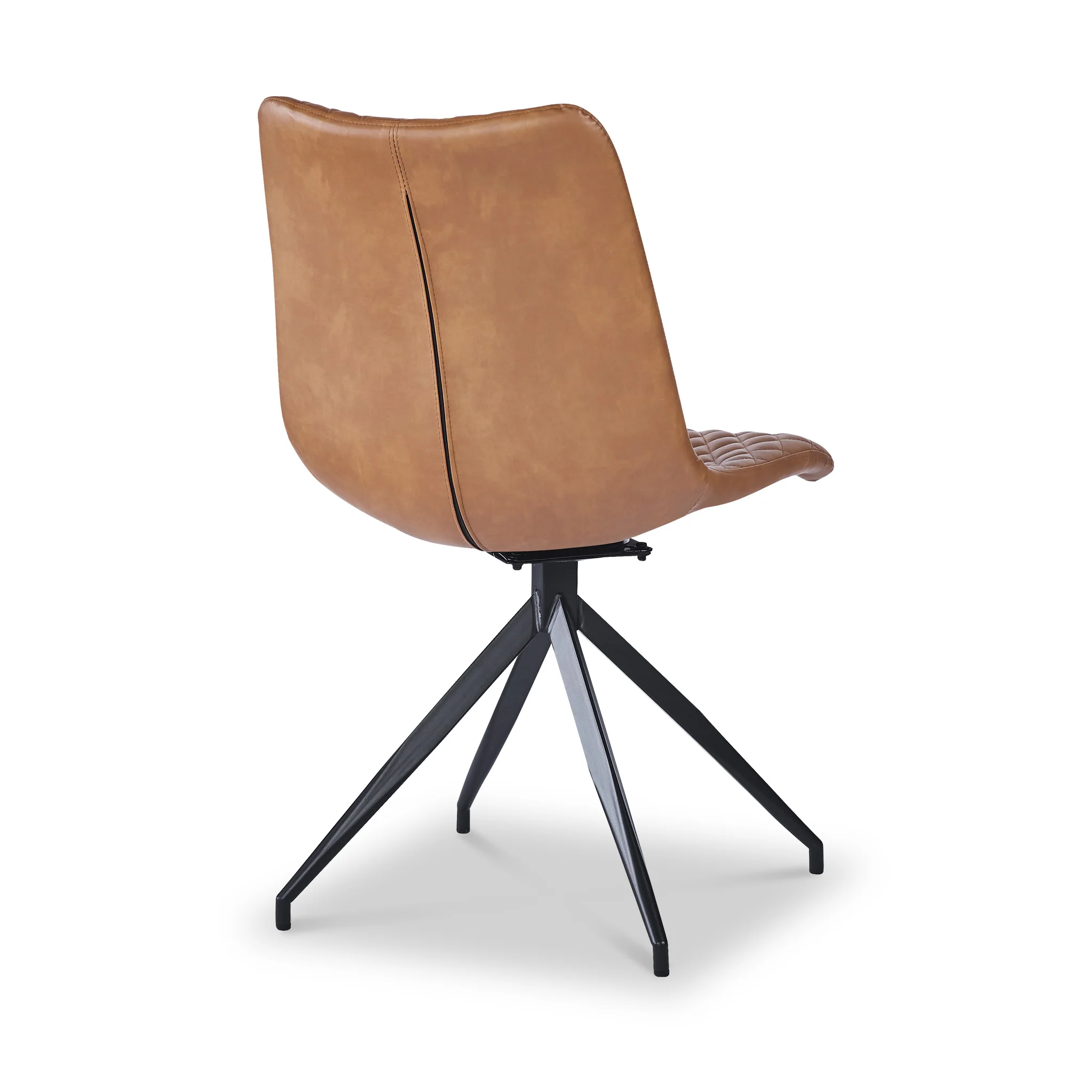 Saunder Faux Leather Swivel Dining Chair - Image 8