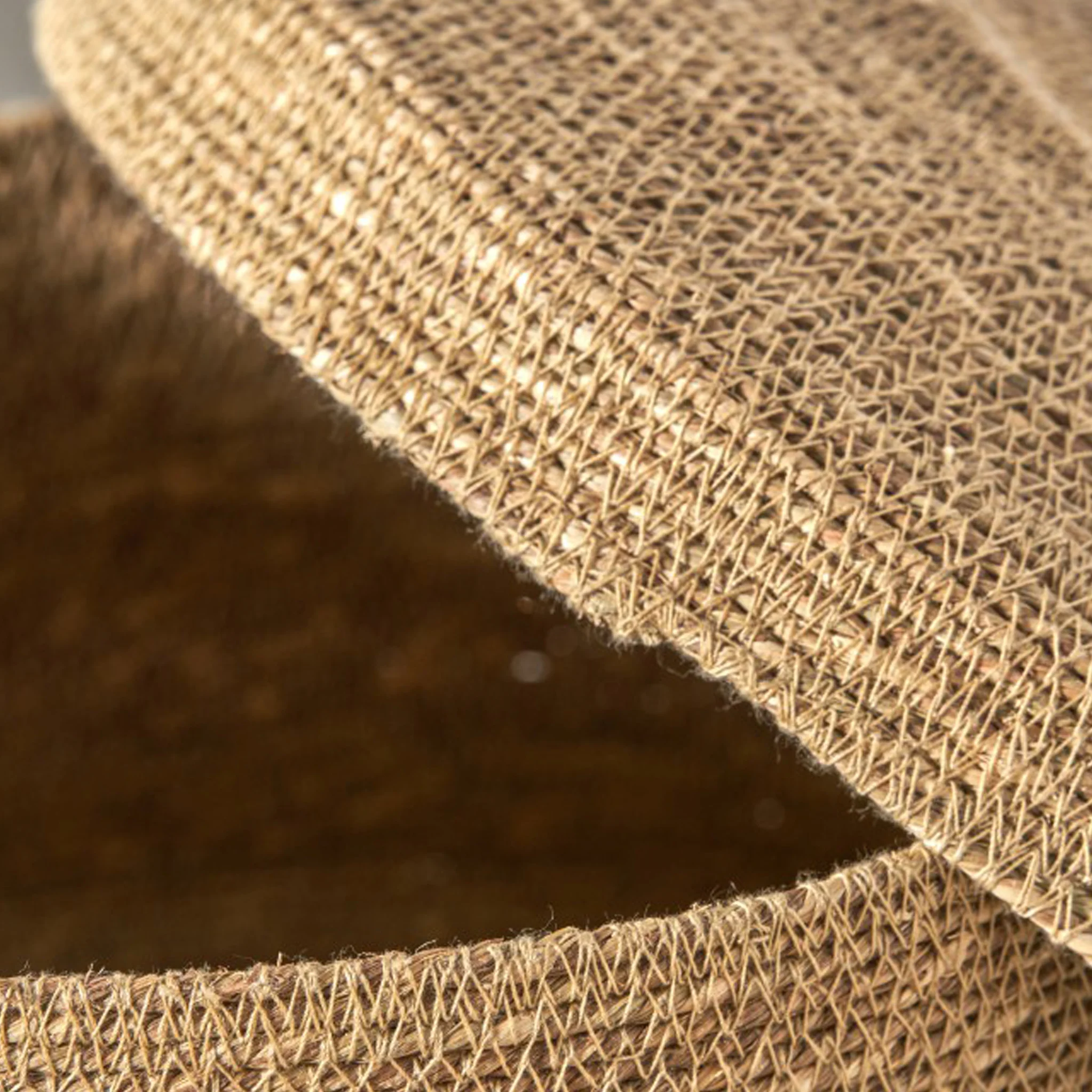 Seagrass Natural Lidded Round Basket - Image 6