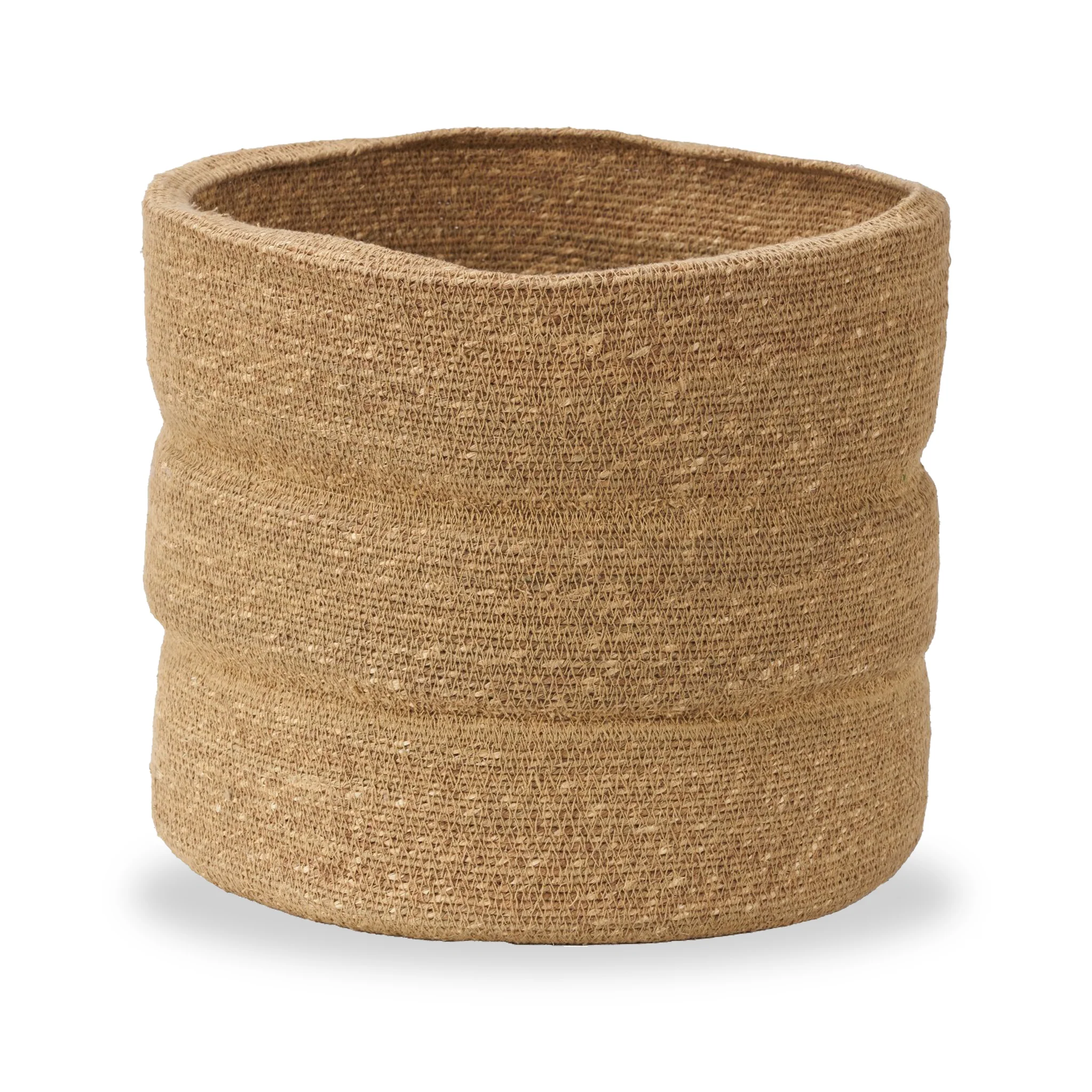 Seagrass Natural Ribbed Basket - Image 3