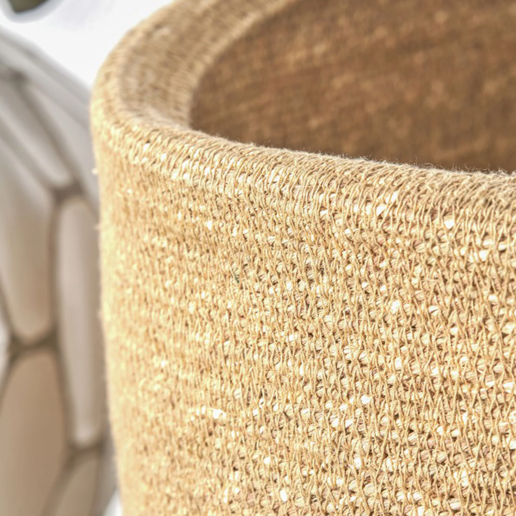 Seagrass Natural Round Basket - Image 6