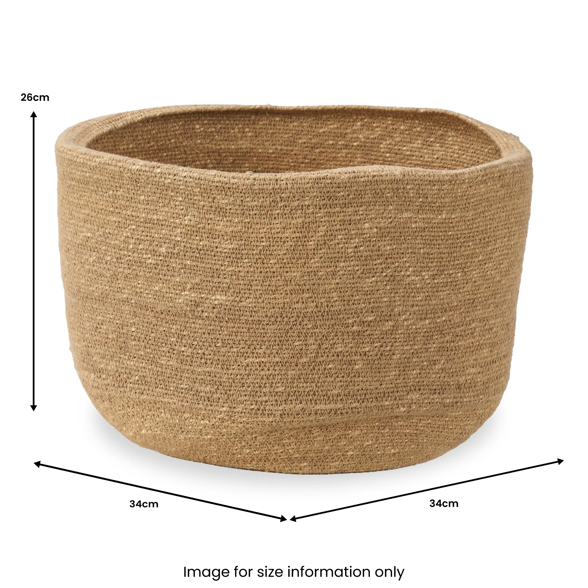 Seagrass Natural Round Basket - Image 8