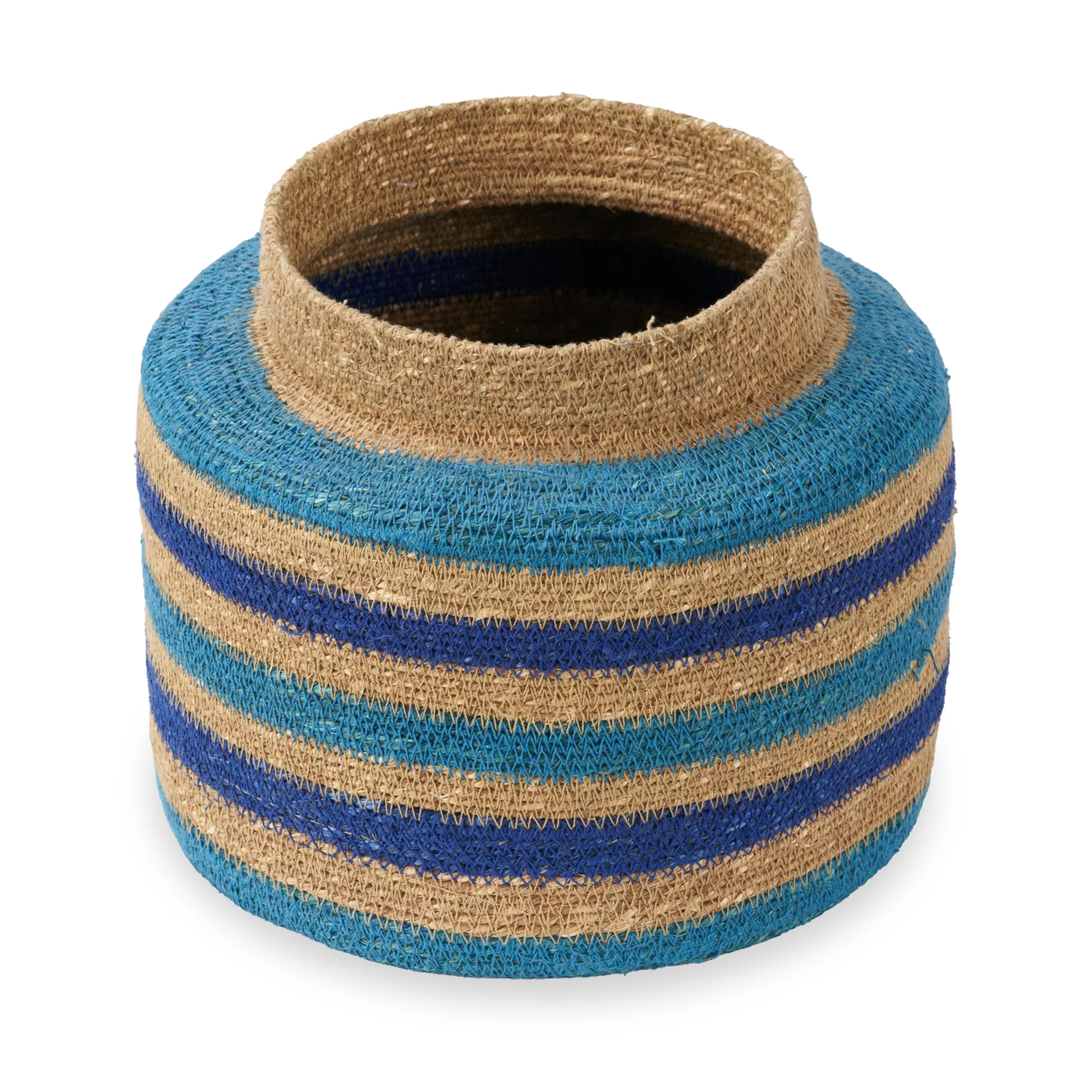 Seagrass Stripe Round Basket - Image 3