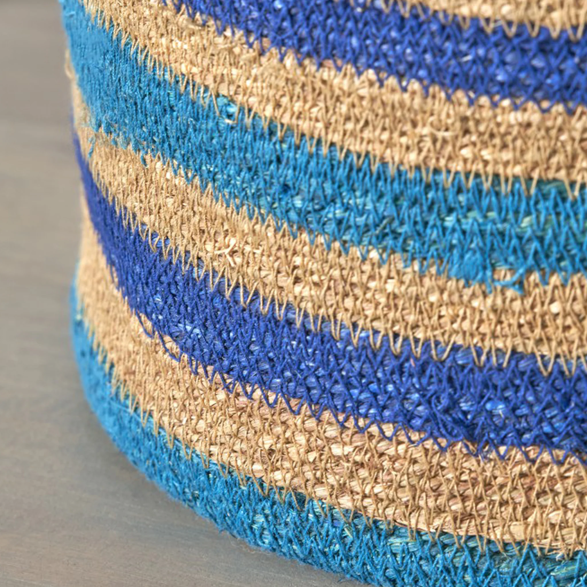 Seagrass Stripe Round Basket - Image 5