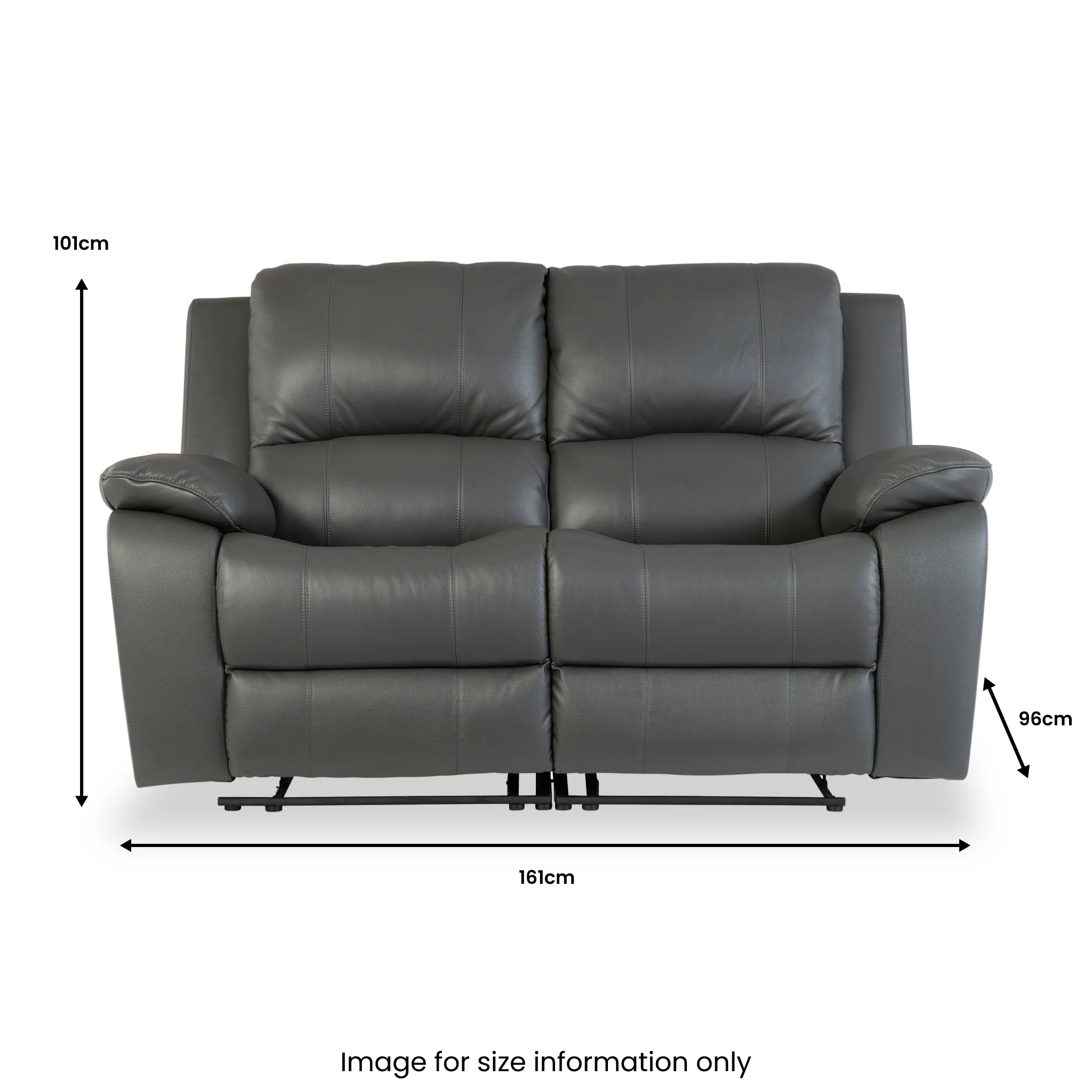 Selma Leather Power Recliner 2 Seater Sofa - Image 10