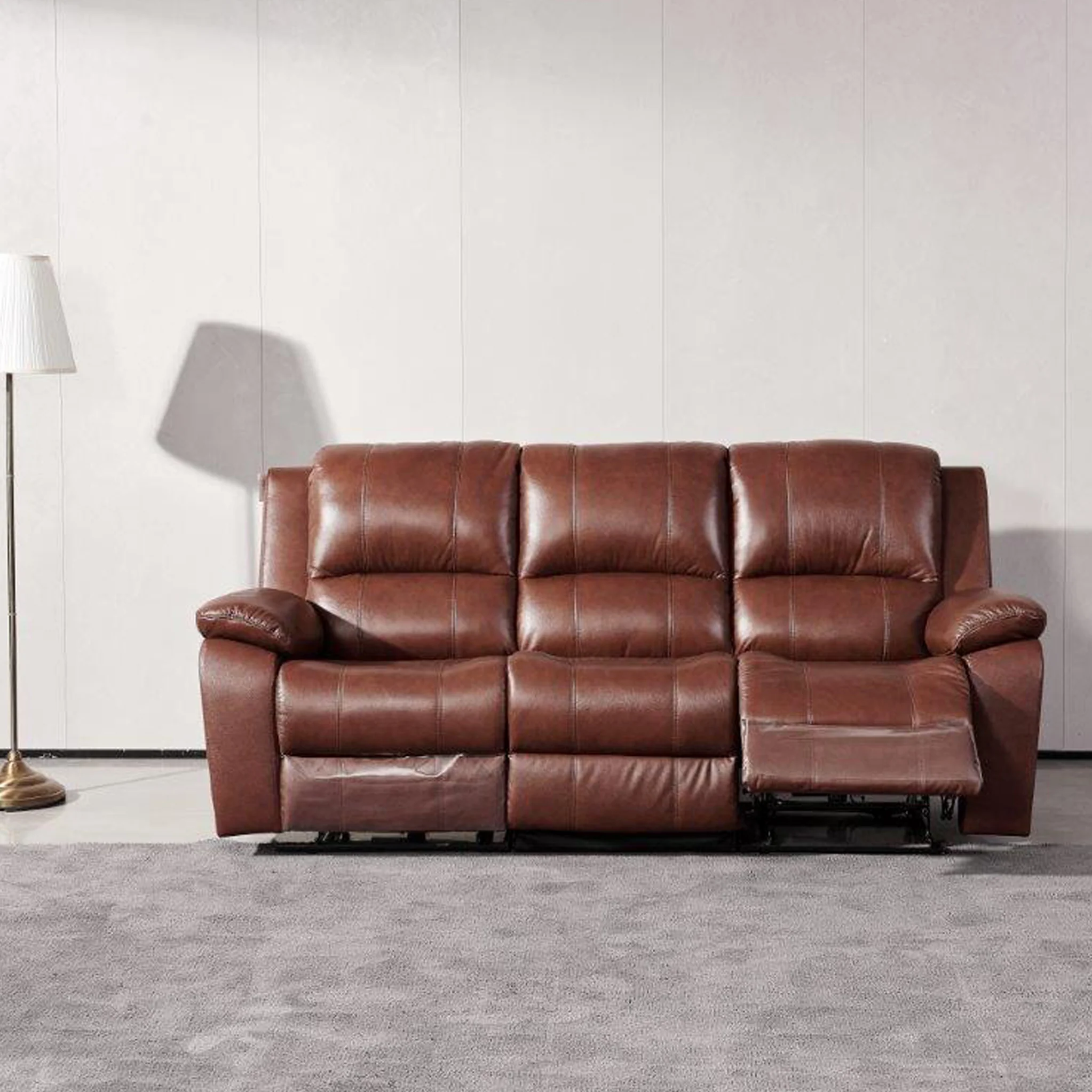 Selma Leather Power Recliner 3 Seater Sofa - Image 11