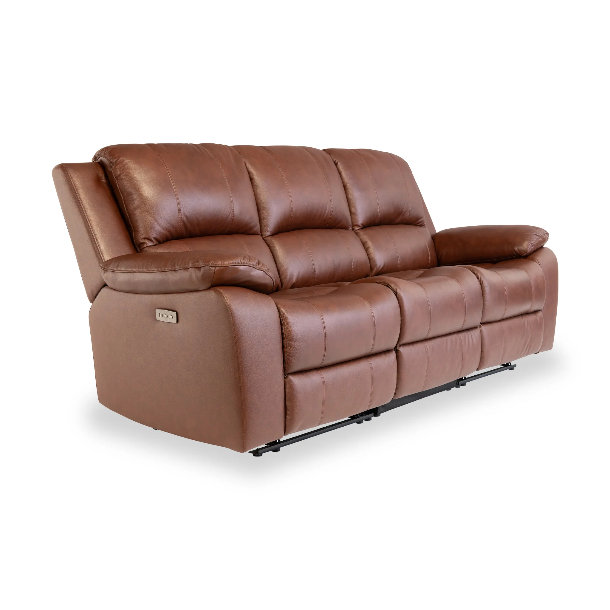 Selma Leather Power Recliner 3 Seater Sofa - Image 12