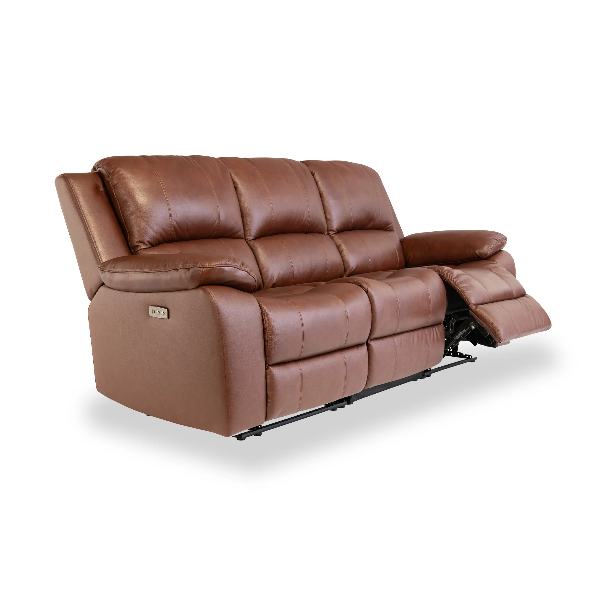 Selma Leather Power Recliner 3 Seater Sofa - Image 14