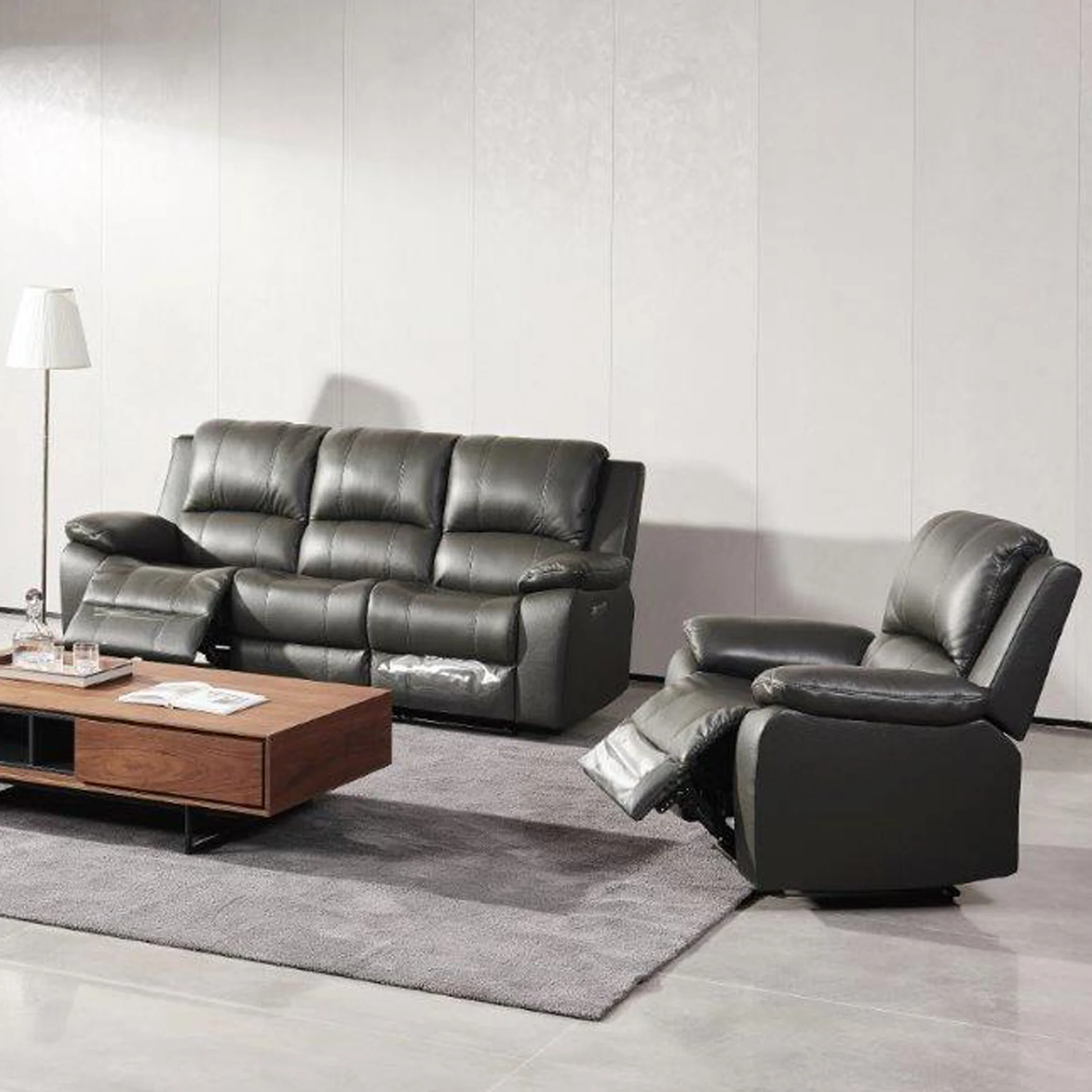 Selma Leather Power Recliner Armchair - Image 8