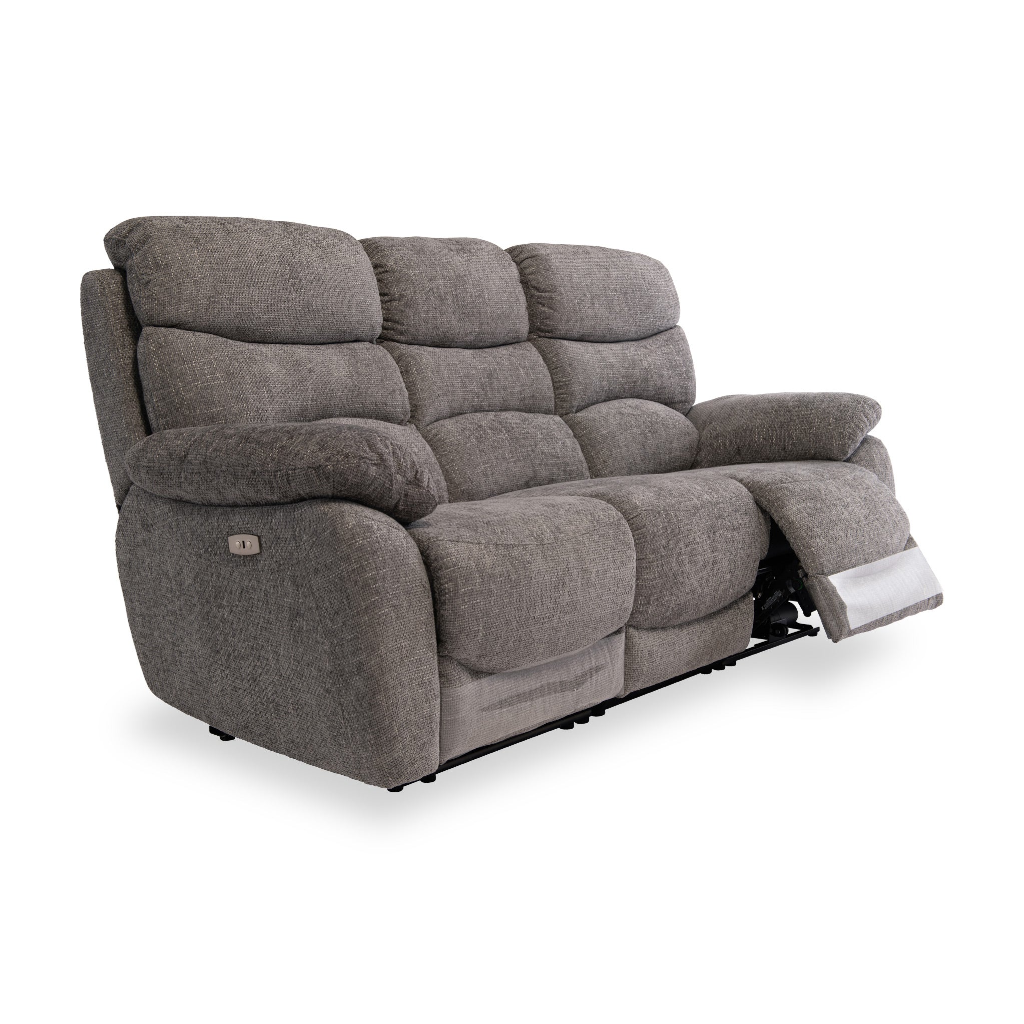 Seville Fabric Power Reclining 3 Seater Sofa - Image 3