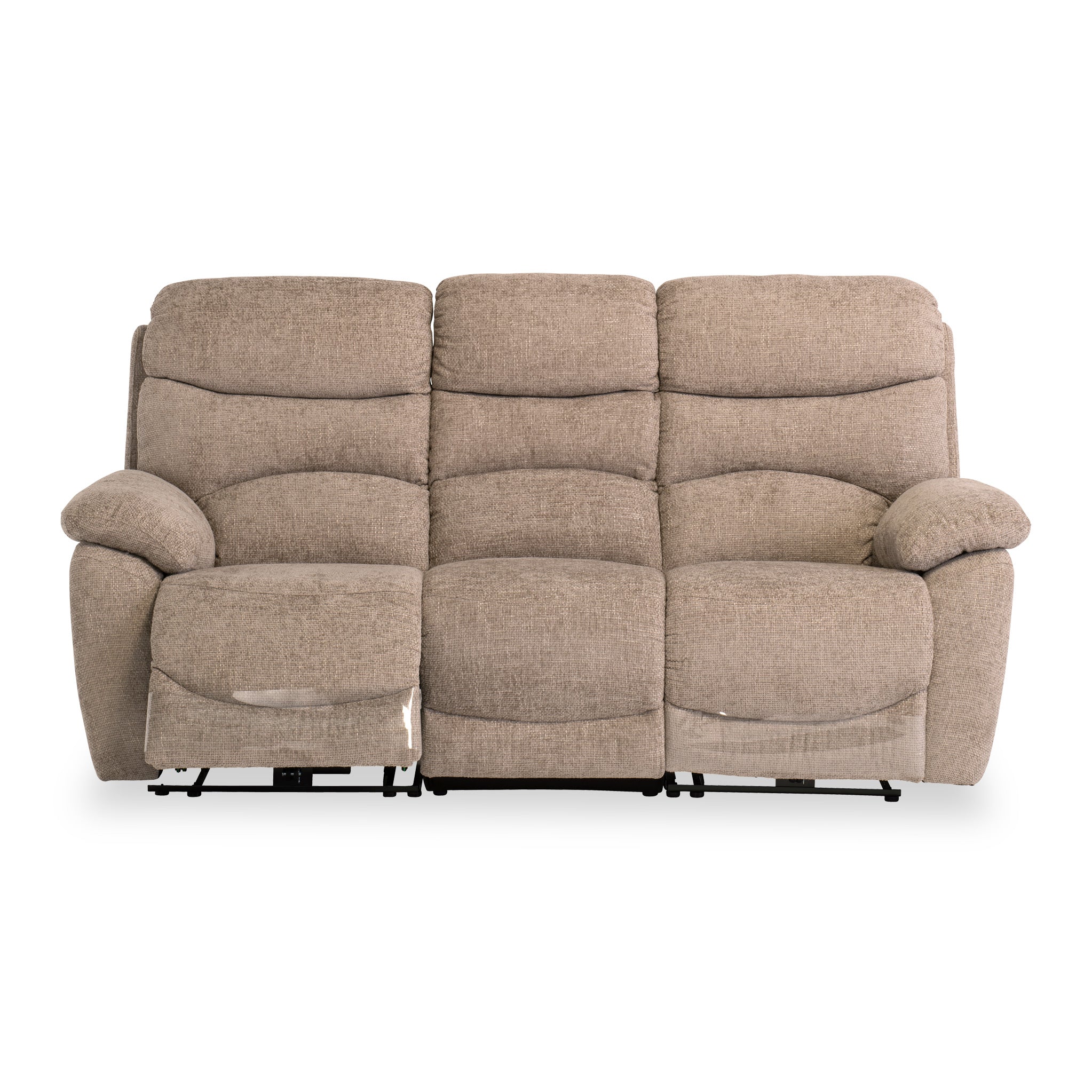 Seville Fabric Power Reclining 3 Seater Sofa - Image 6