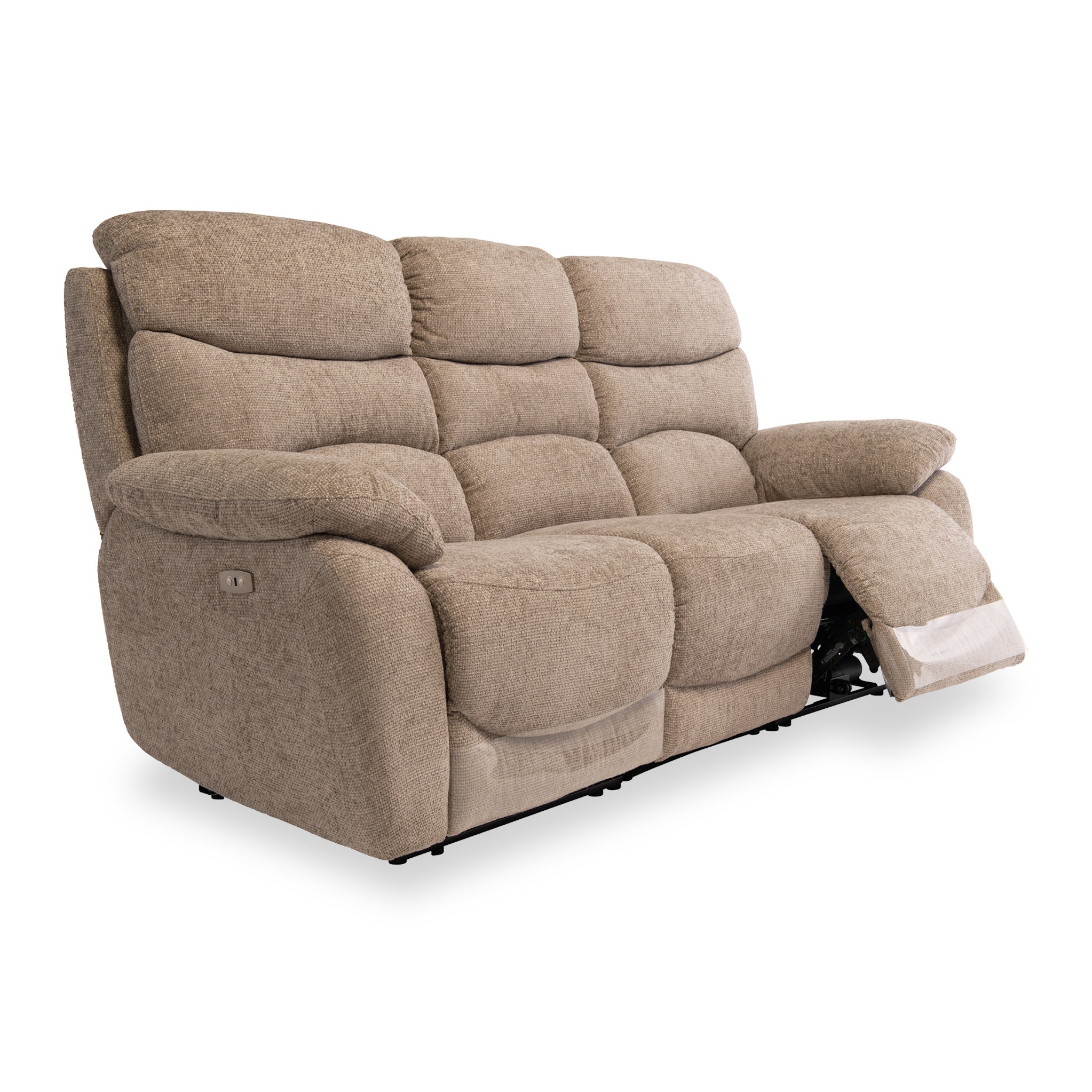 Seville Fabric Power Reclining 3 Seater Sofa - Image 8