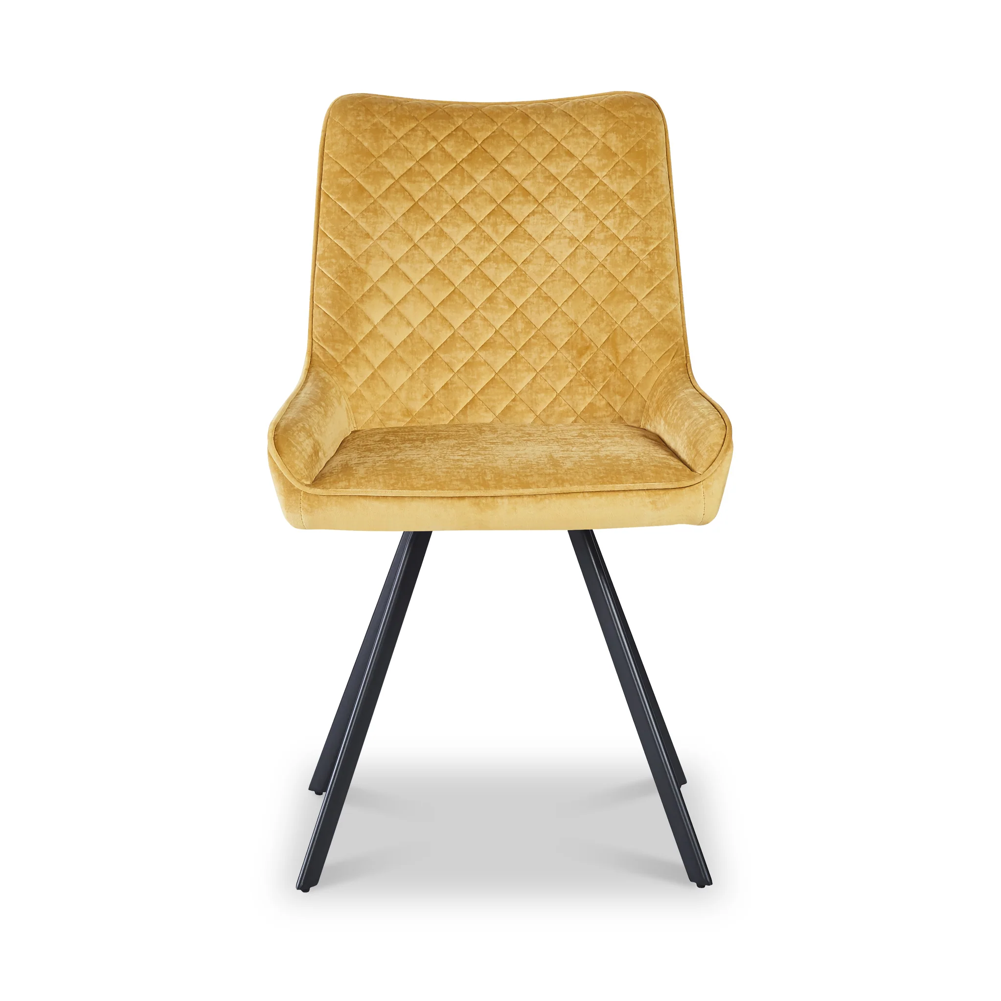 Sharynn Velvet Quilted Dining Chair - Image 12