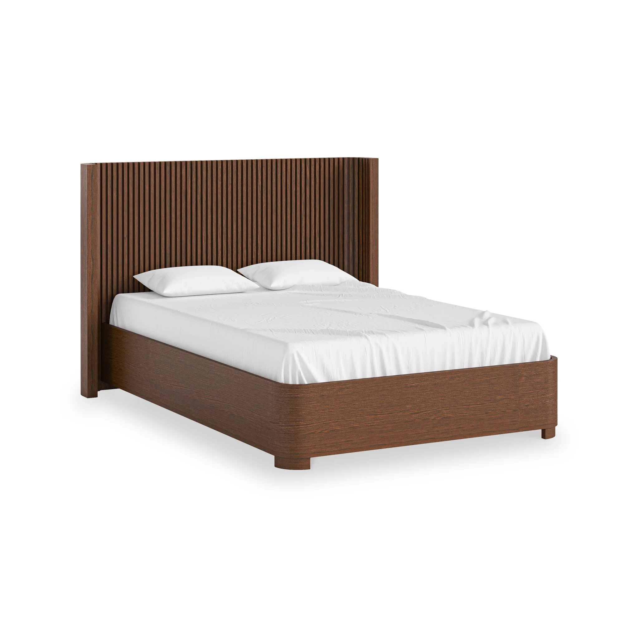 Shorwell Dark Oak Slatted Bed Frame - Image 2