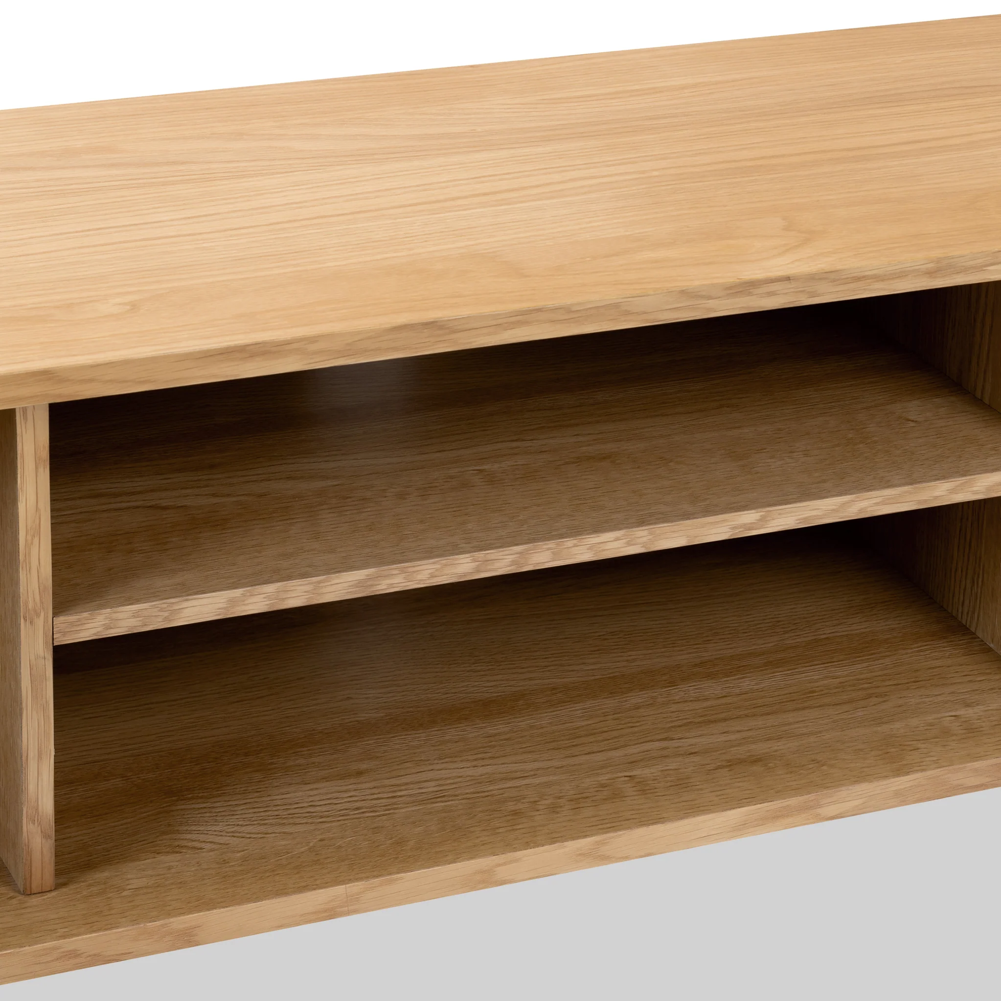 Shorwell Oak 130cm Slatted TV Unit - Image 10