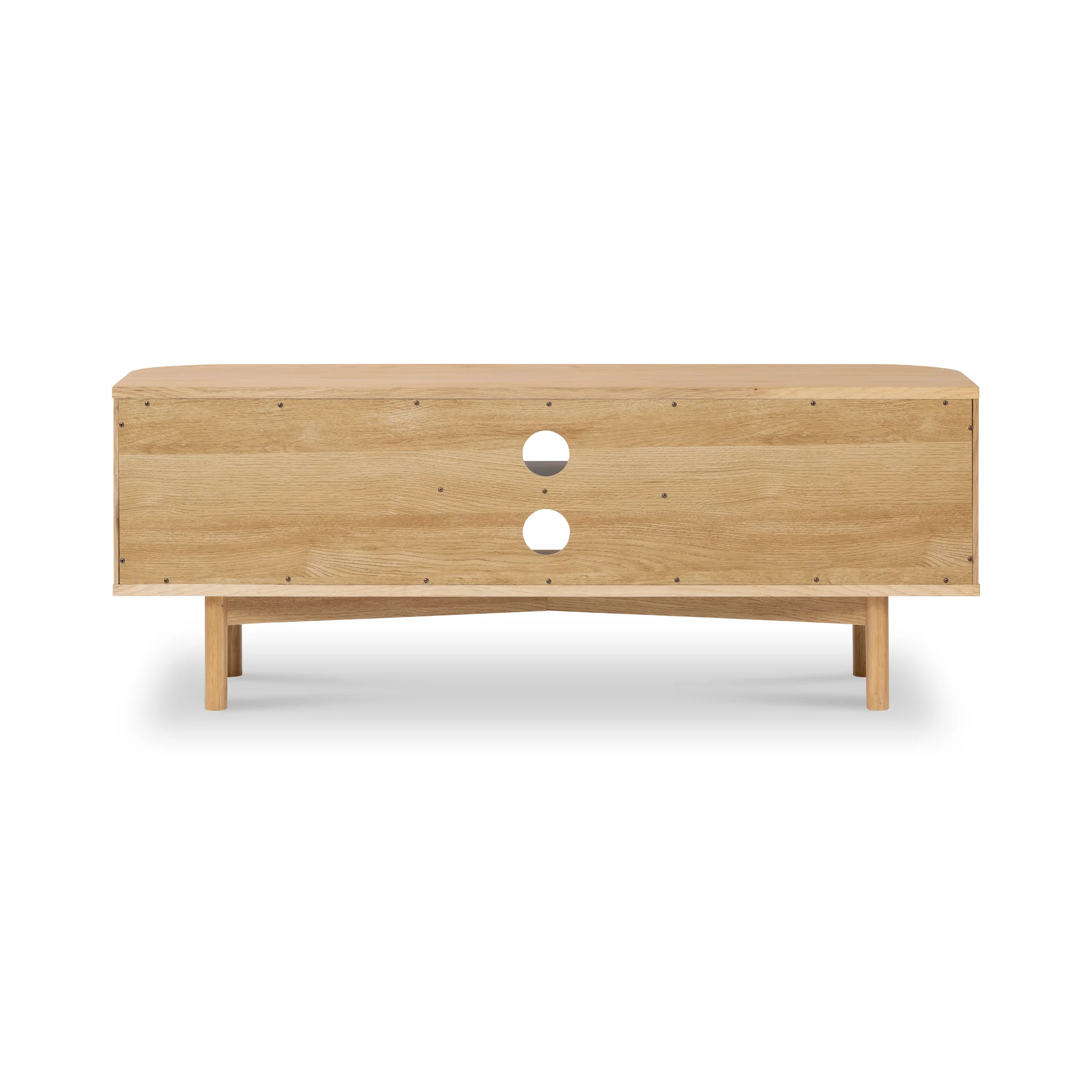 Shorwell Oak 130cm Slatted TV Unit - Image 6