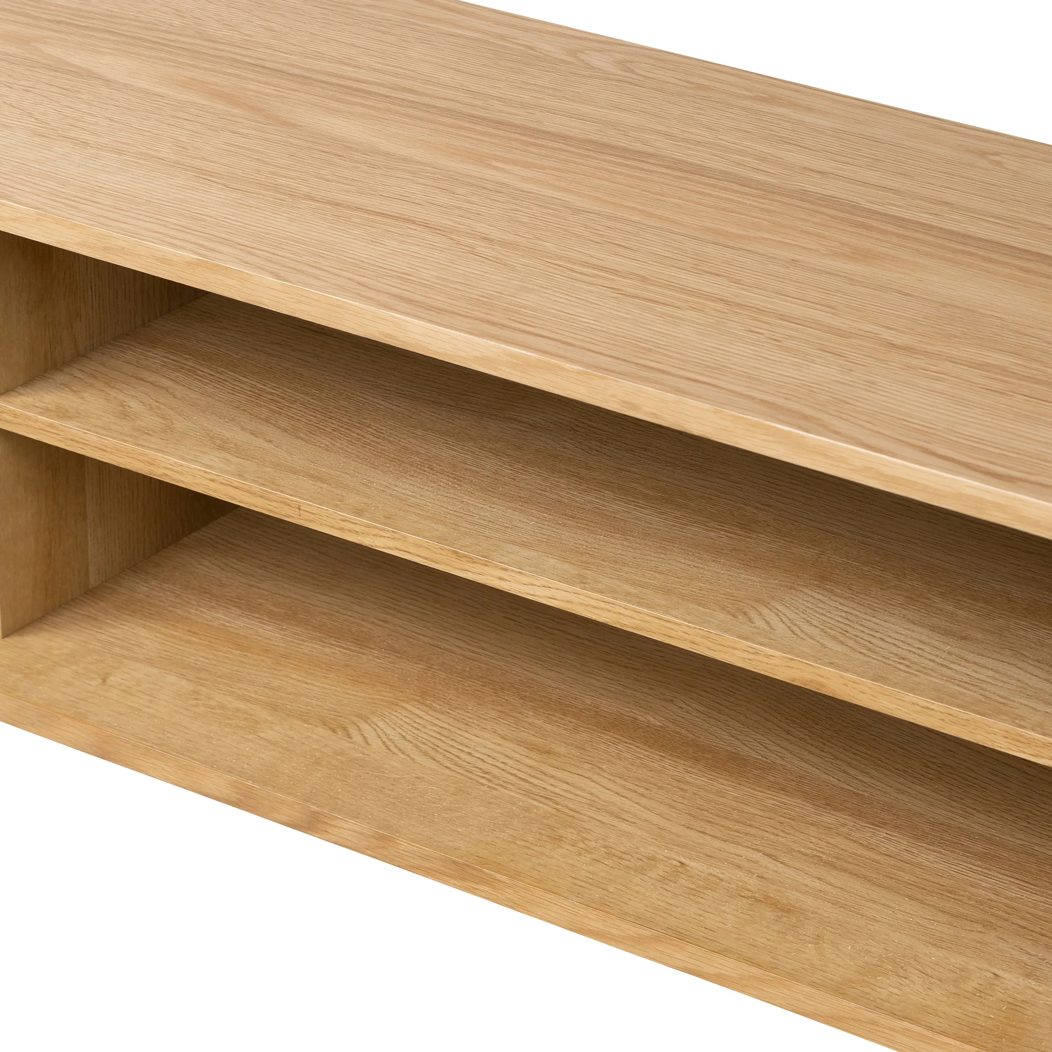 Shorwell Oak 180cm Slatted TV Unit - Image 11
