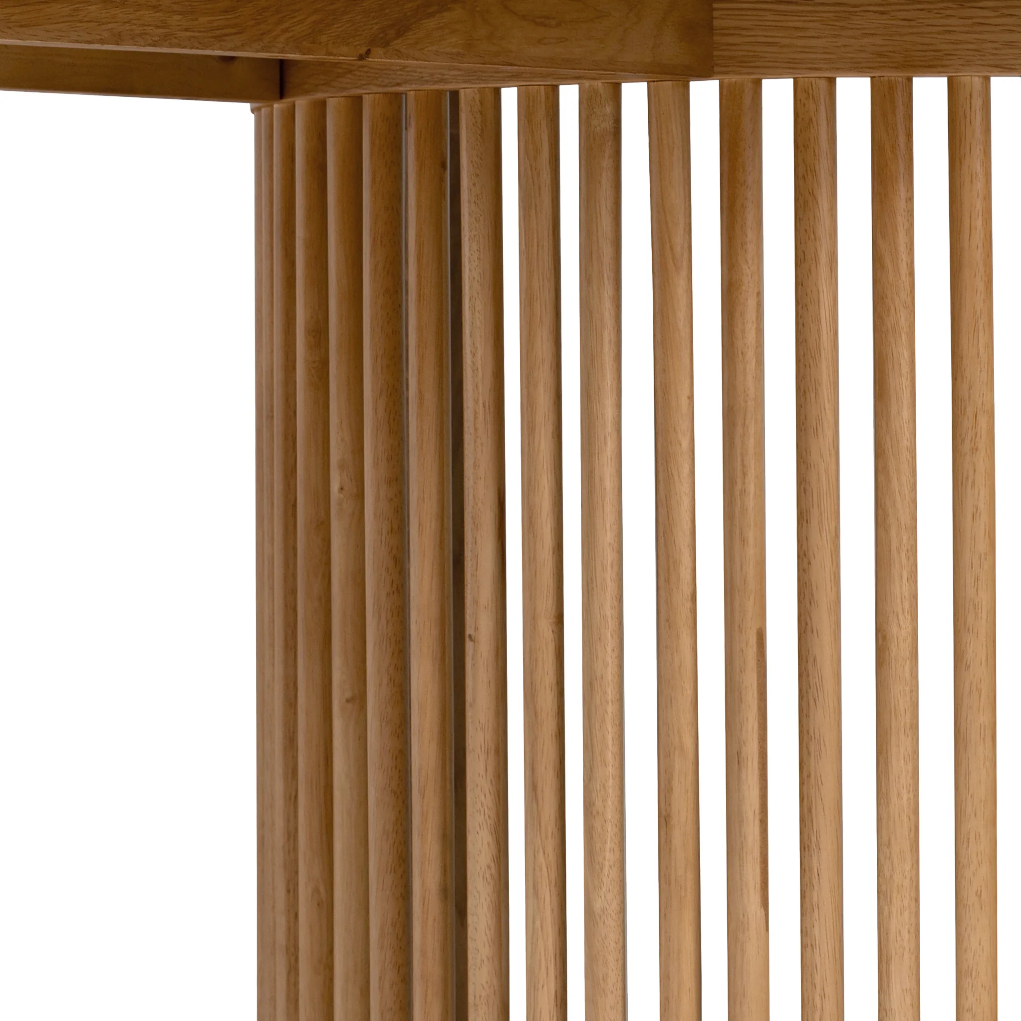 Shorwell Oak 200cm Slatted Oval Dining Table - Image 11