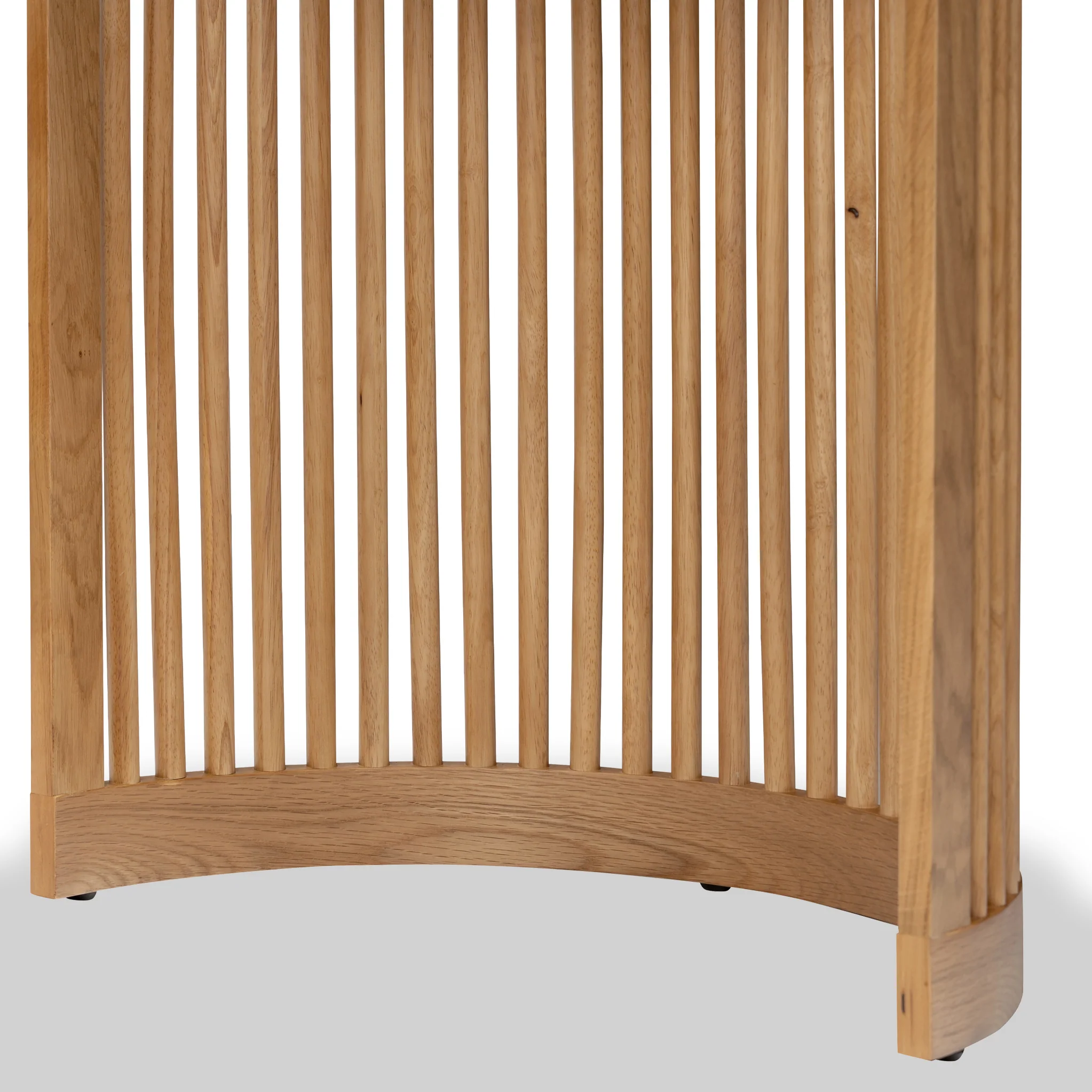 Shorwell Oak 200cm Slatted Oval Dining Table - Image 8