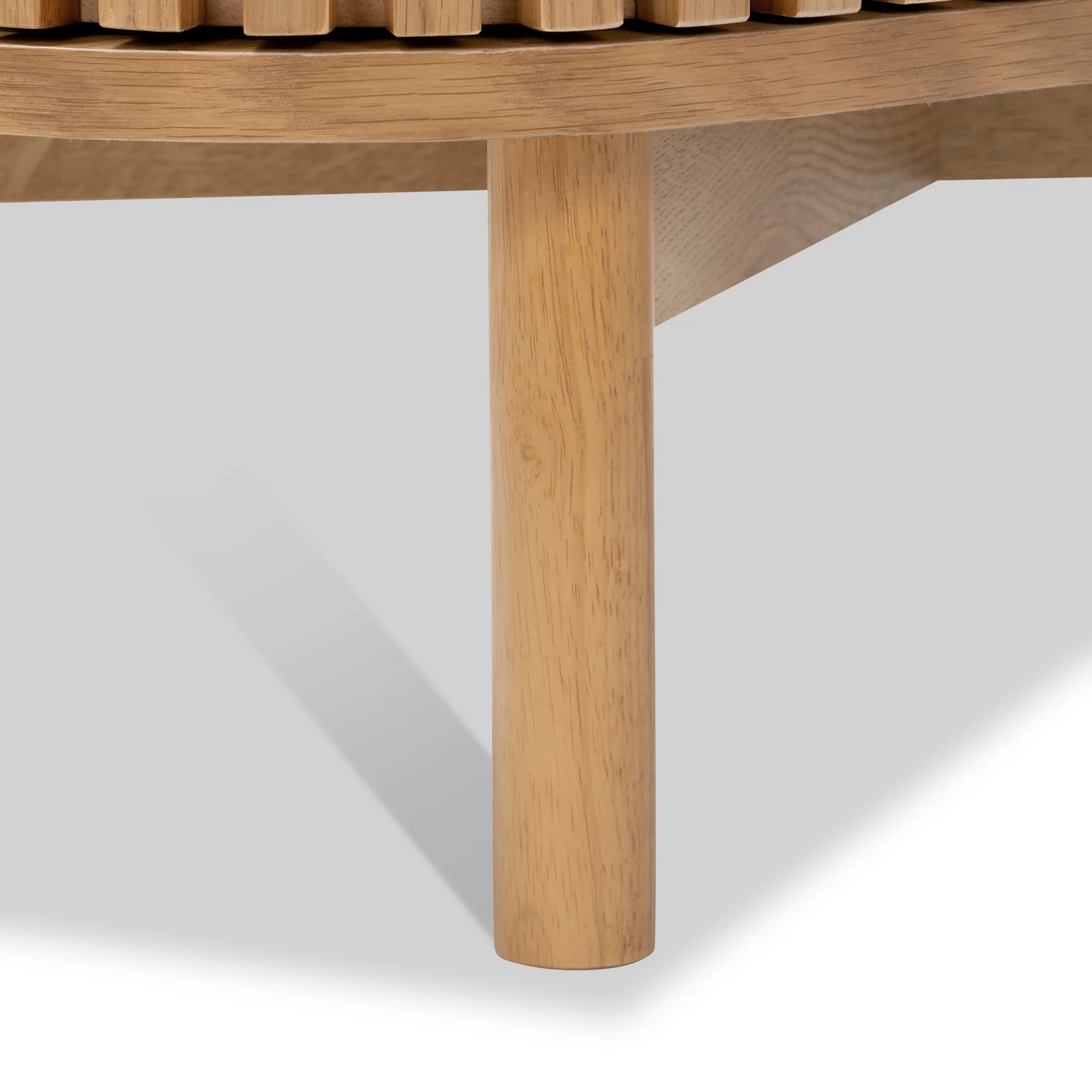 Shorwell Oak Slatted Cupboard - Image 13