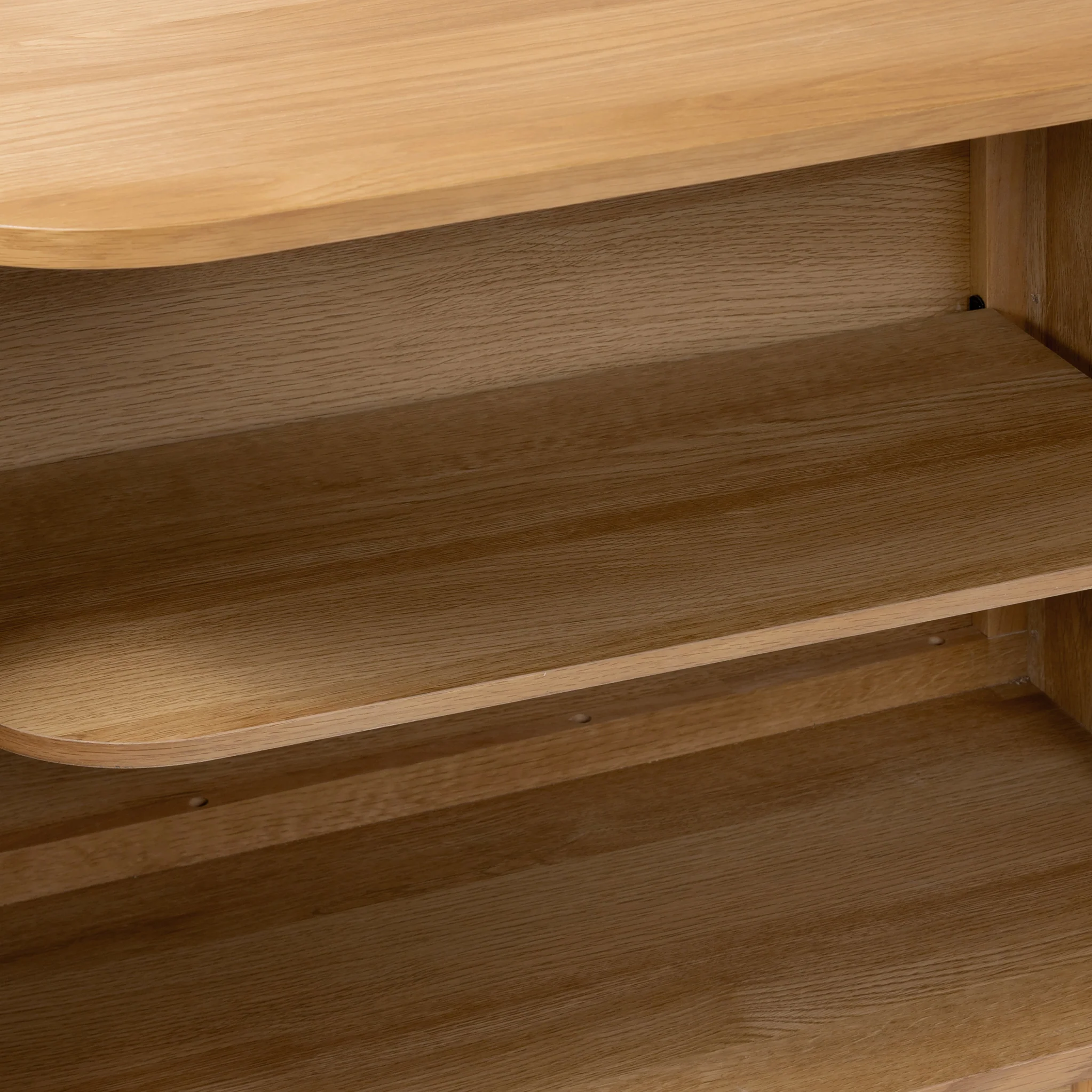 Shorwell Oak Slatted Cupboard - Image 9