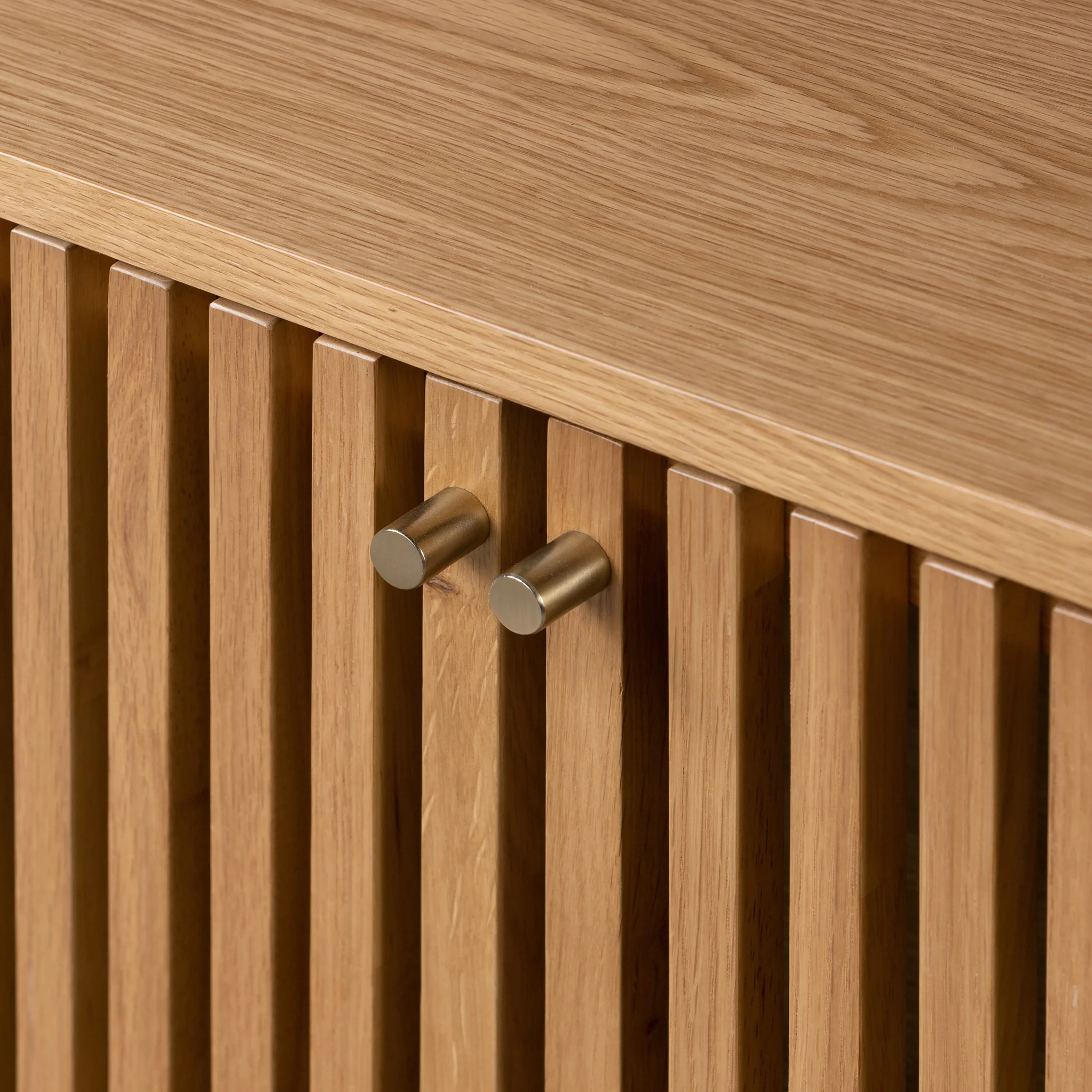 Shorwell Oak Slatted Large Sideboard - Image 11