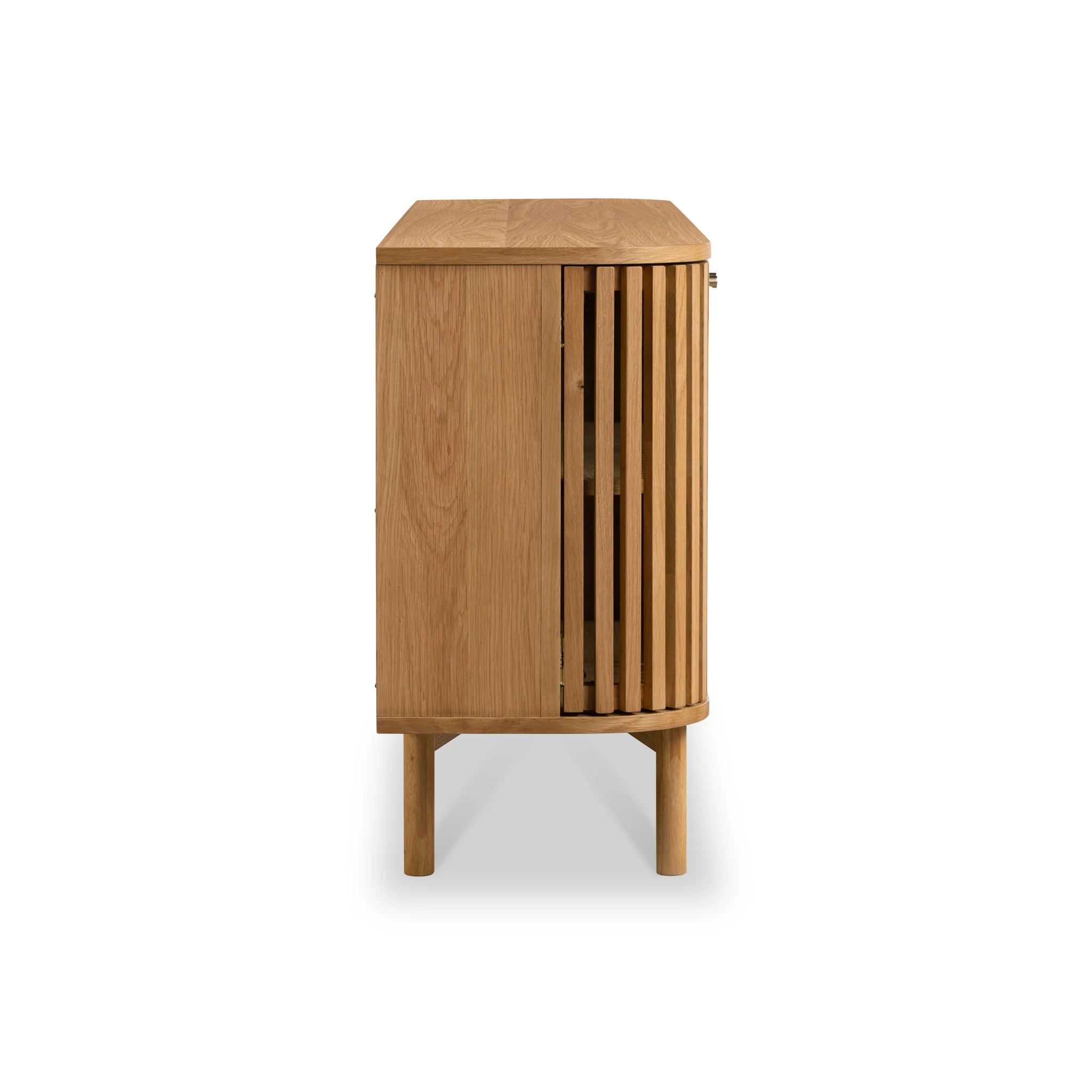 Shorwell Oak Slatted Large Sideboard - Image 5