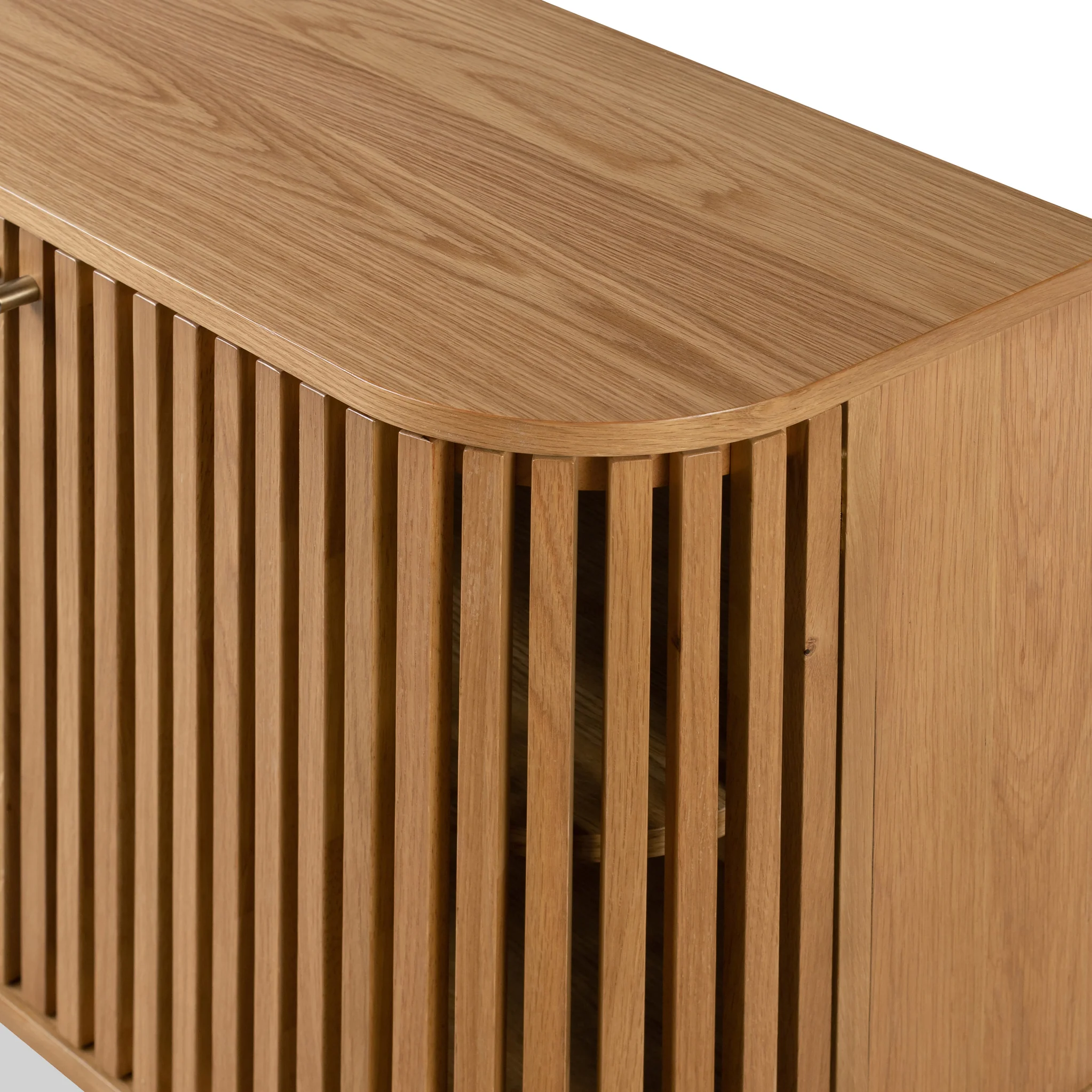 Shorwell Oak Slatted Large Sideboard - Image 7