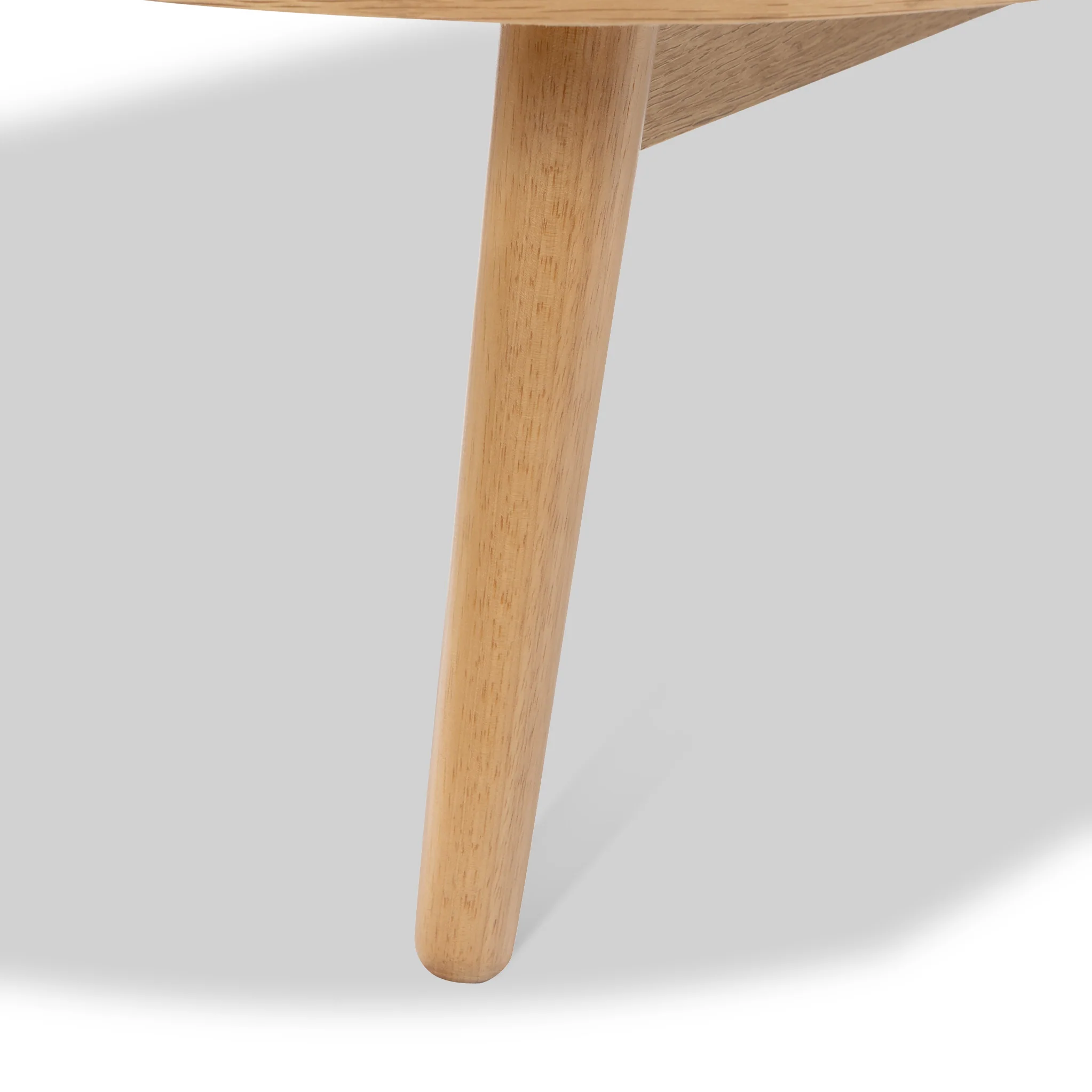 Shorwell Oak Slatted Oval 1 Drawer Coffee Table - Image 12