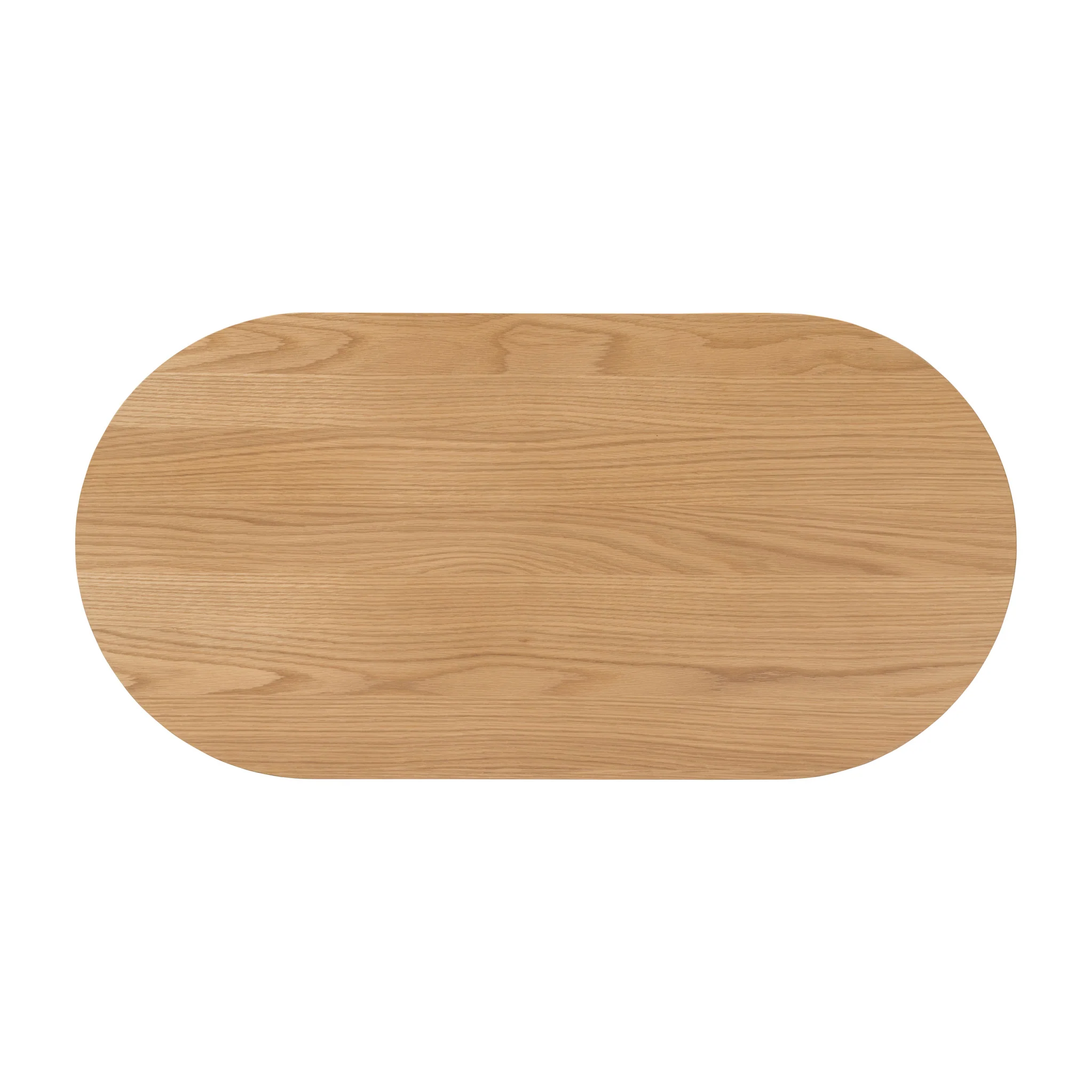 Shorwell Oak Slatted Oval 1 Drawer Coffee Table - Image 13
