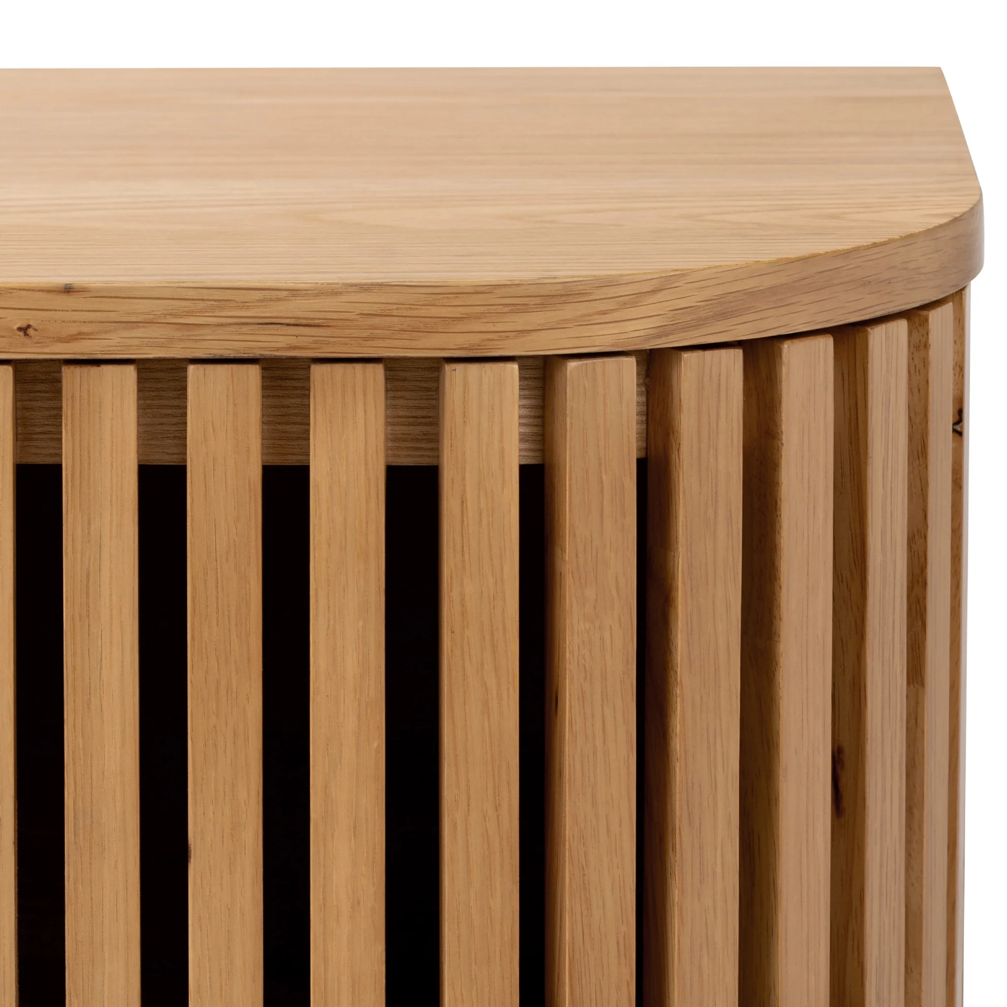 Shorwell Oak Slatted Small Sideboard - Image 10
