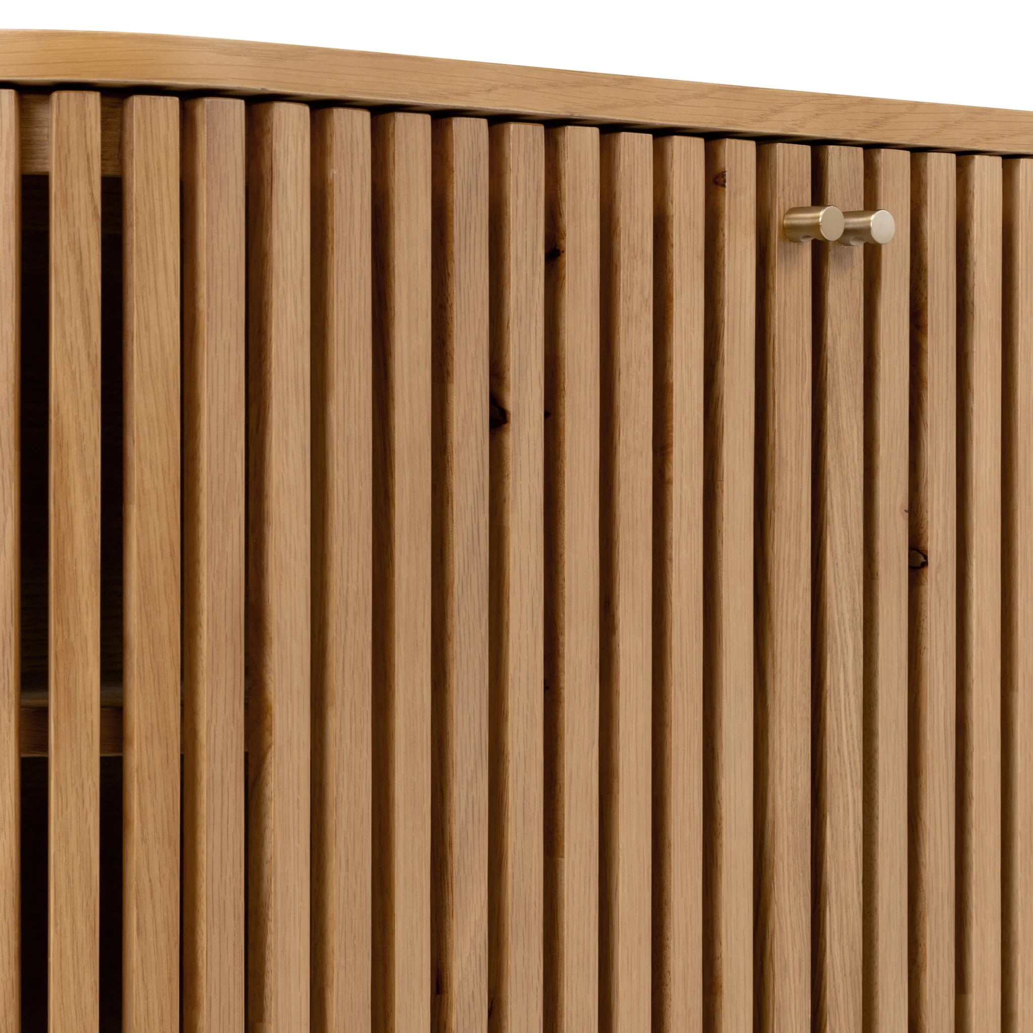 Shorwell Oak Slatted Small Sideboard - Image 11