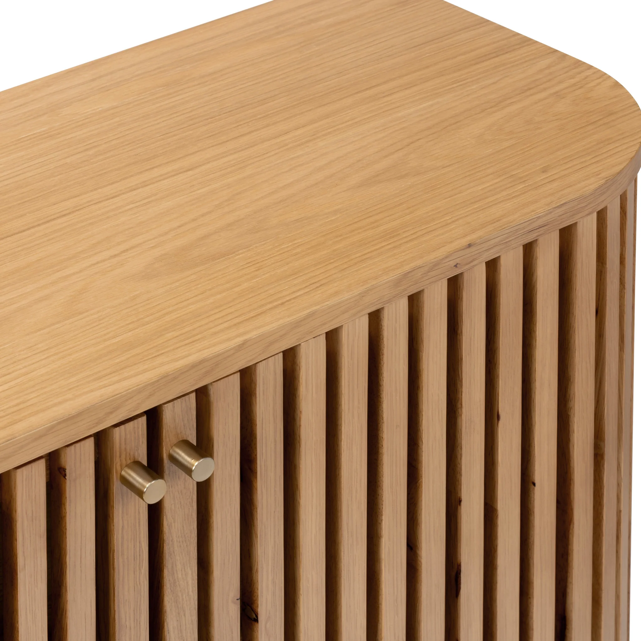 Shorwell Oak Slatted Small Sideboard - Image 12