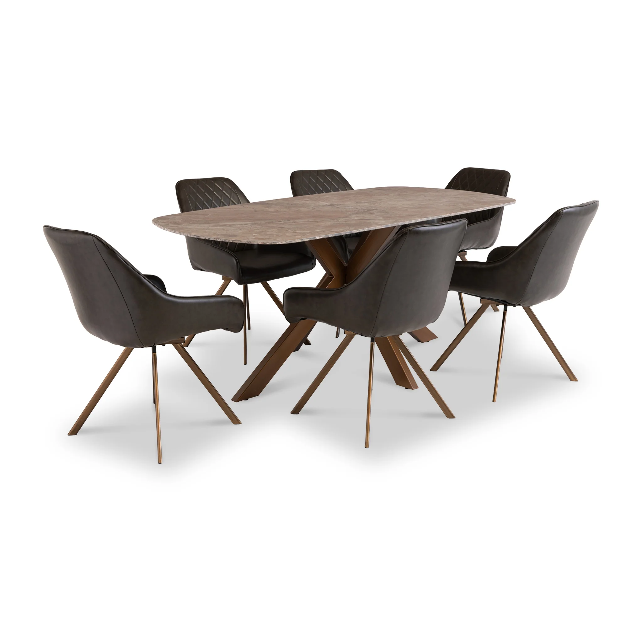 Sigurd 180cm Marble Top Dining Table - Image 3