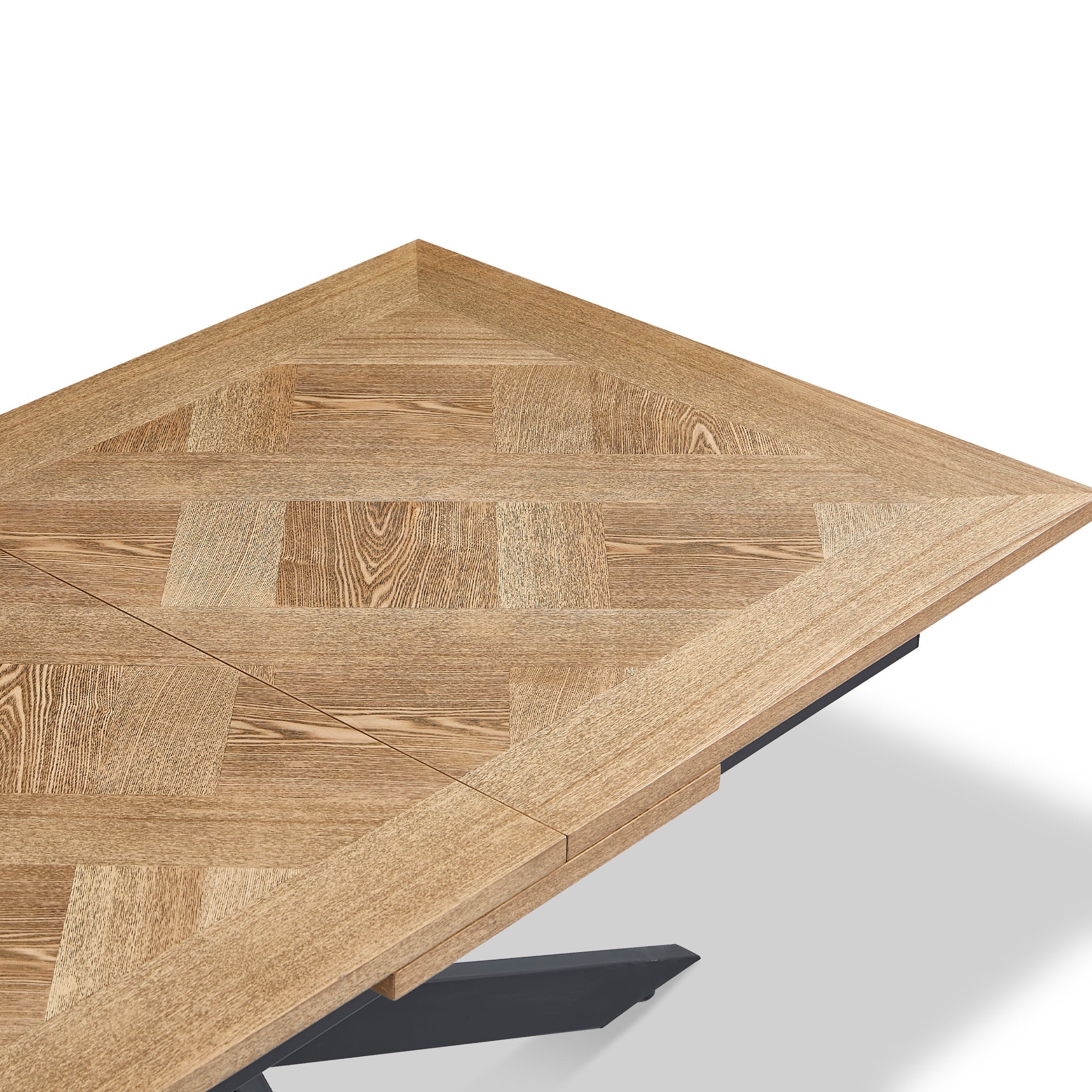 Sofie 160cm Extending Parquet Design Dining Table - Image 7