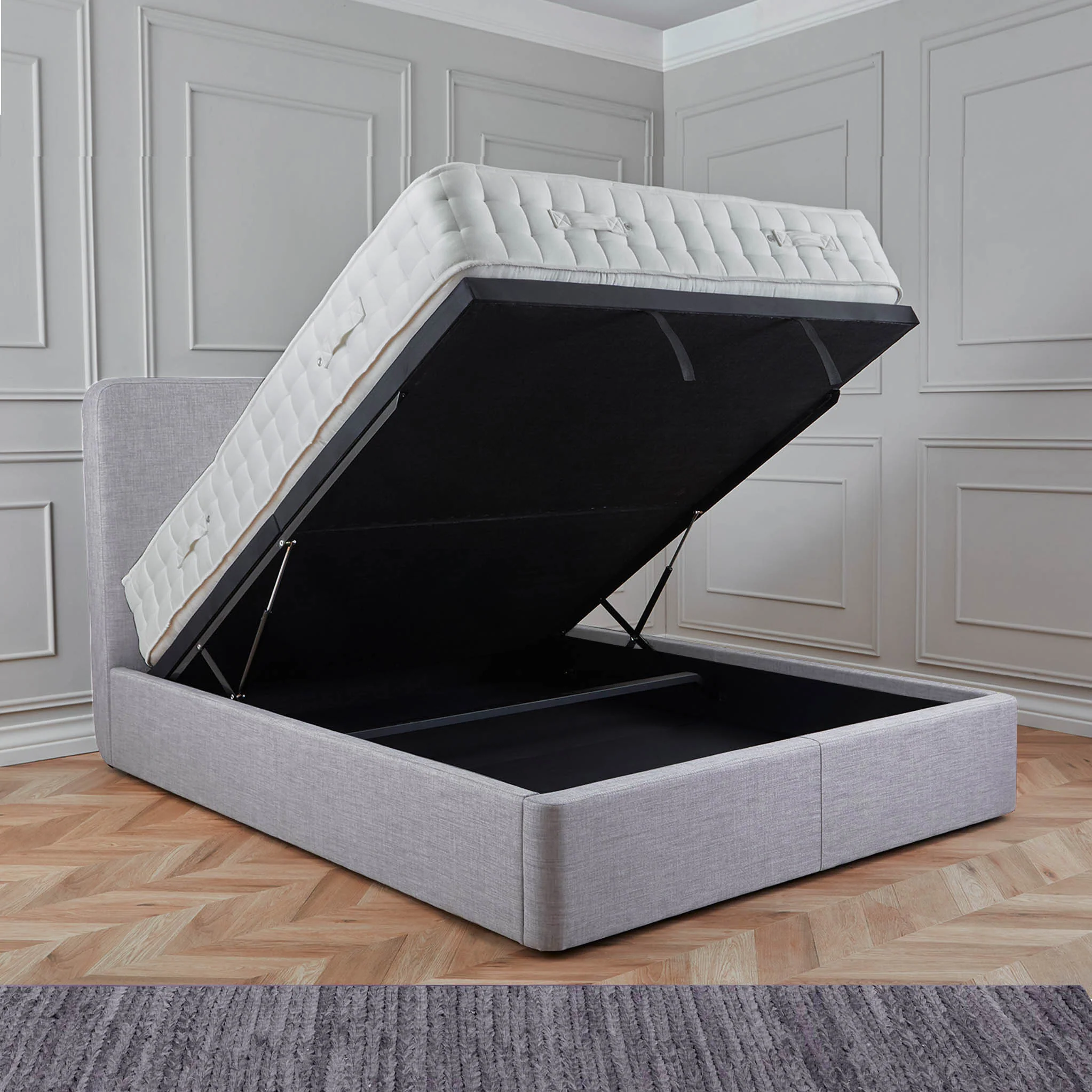 Sofie Premier Upholstered Ottoman Storage Bed Frame - Image 2