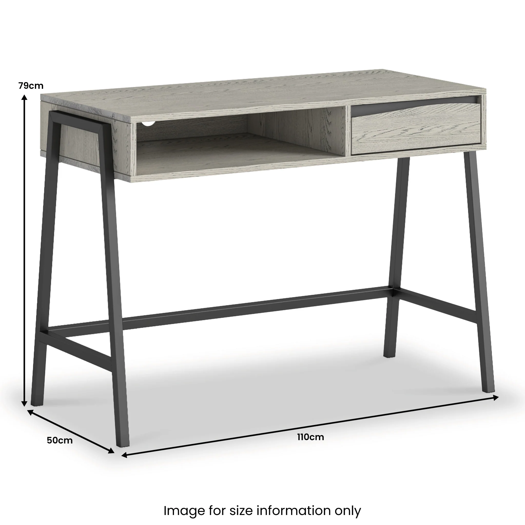 Soho 1 Drawer Desk - Image 2