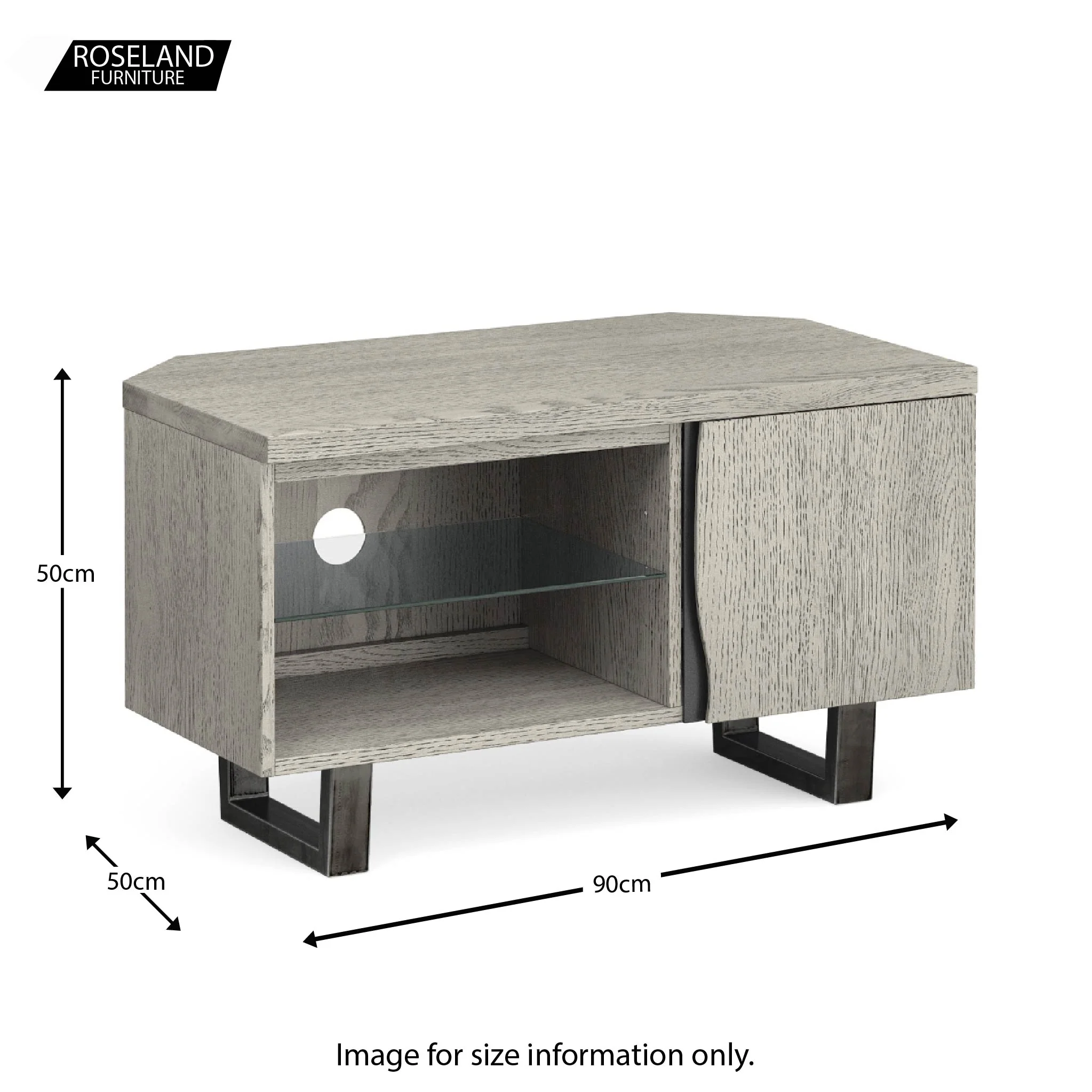 Soho 90cm Corner TV Stand - Image 16