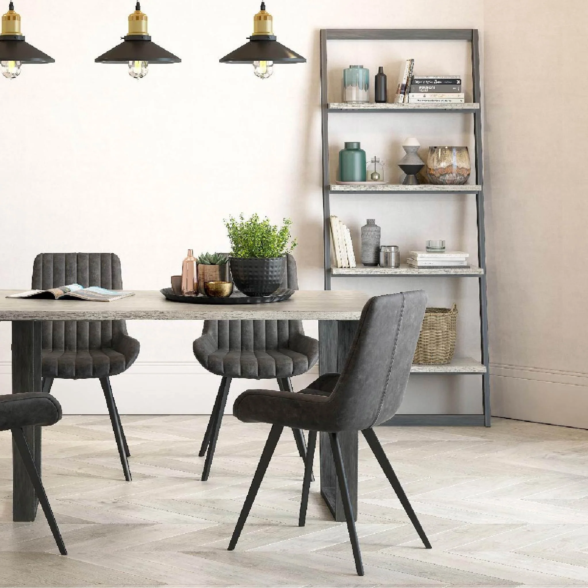 Soho Large Grey Dining Table 200cm - Image 2