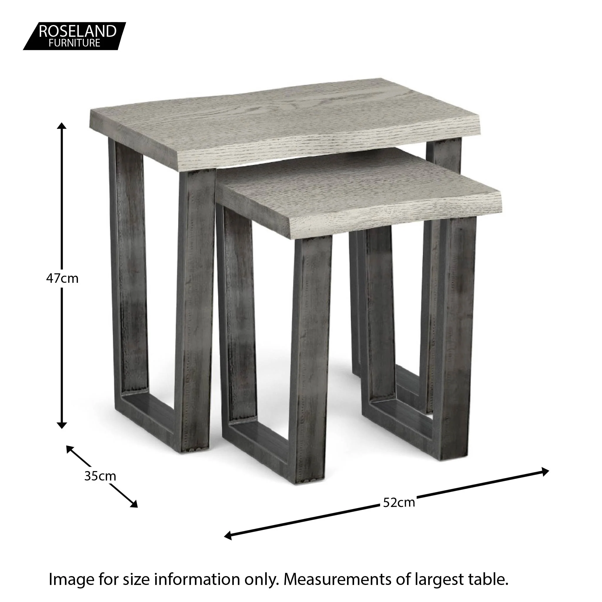 Soho Grey Nest of Tables - Image 4