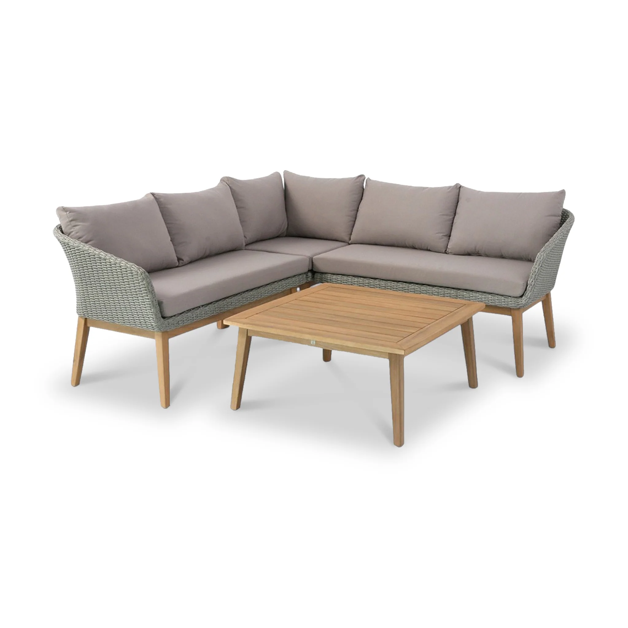 Sol 5 Seater Corner Lounge Set with Square Coffee Table - Image 6