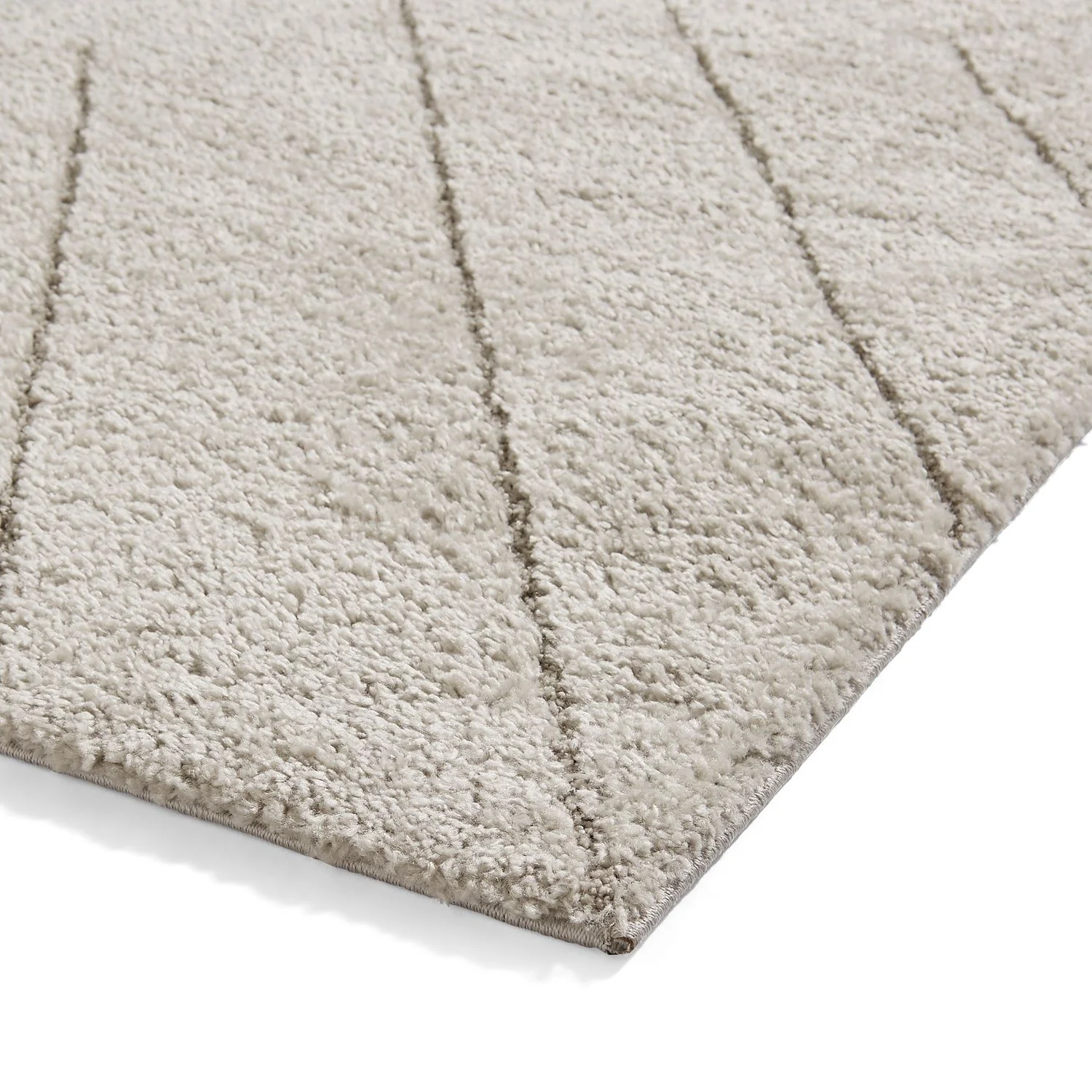 Somerville Chevron Shaggy Berber Rug - Image 16