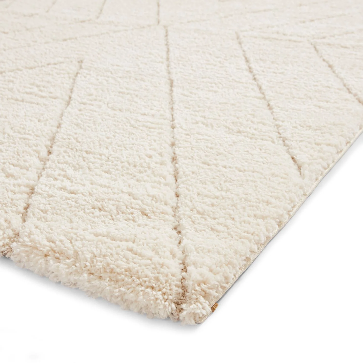 Somerville Chevron Shaggy Berber Rug - Image 7