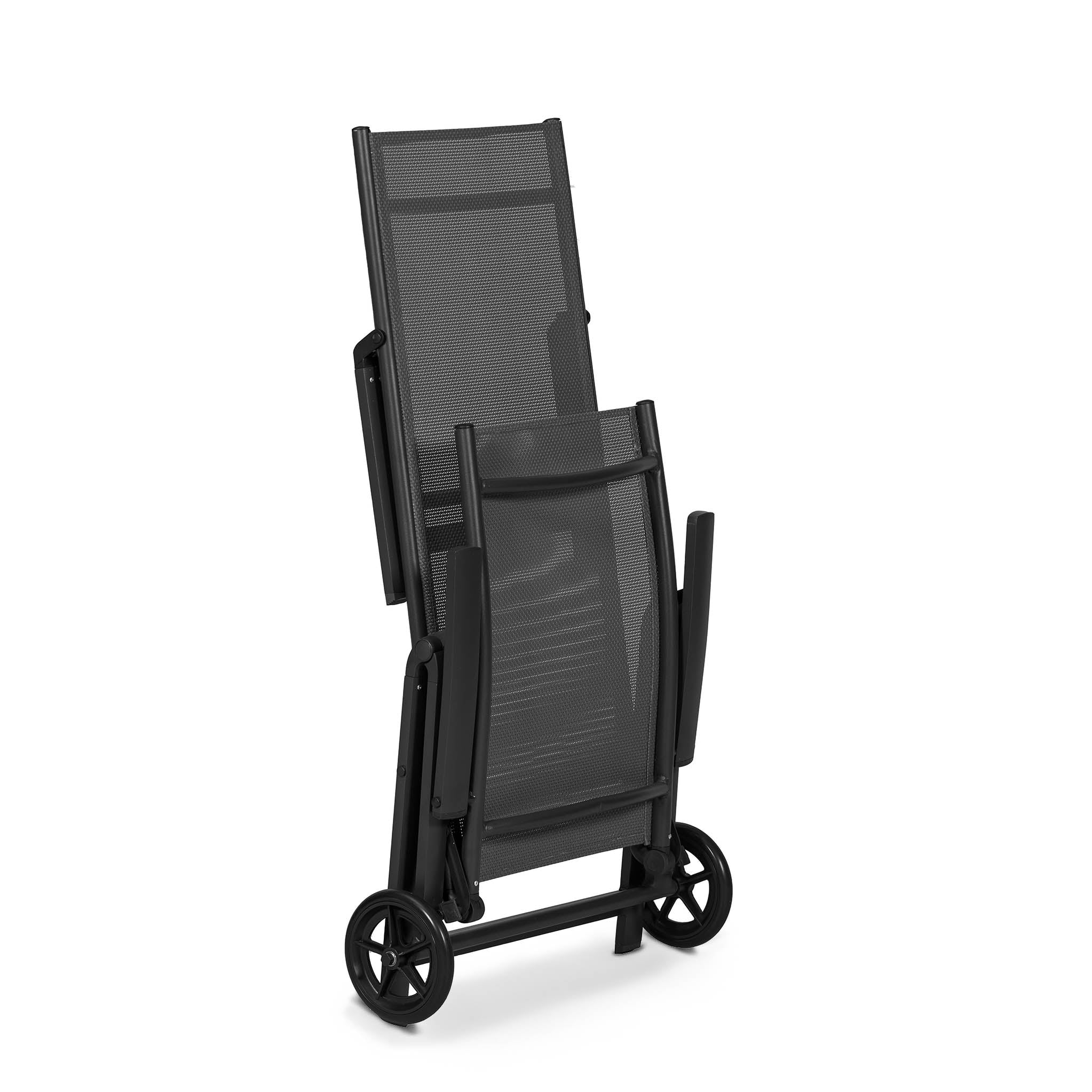 Sorrento Wheeled Sun Lounger - Image 8