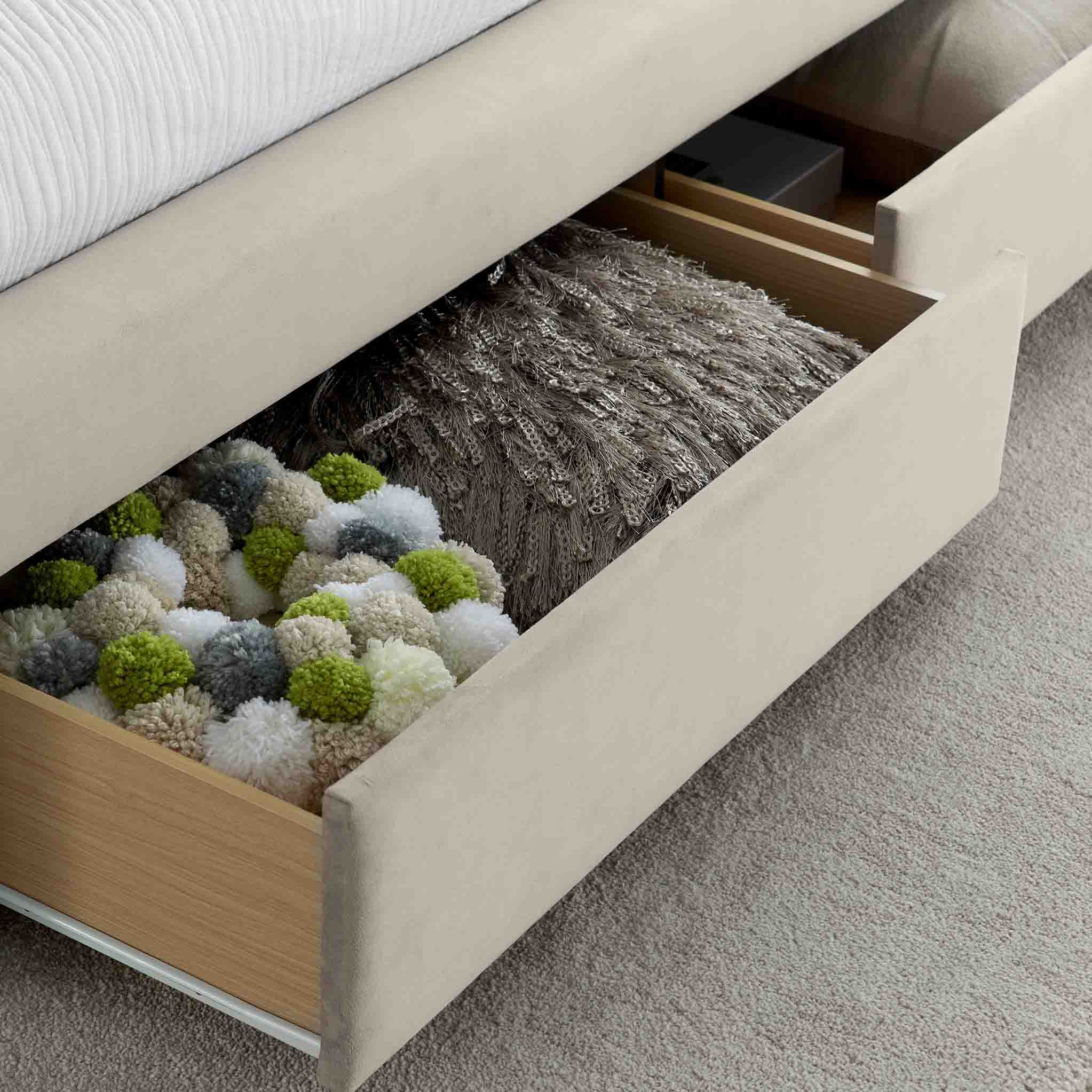 Stafford Velvet Storage Bed Frame - Image 9