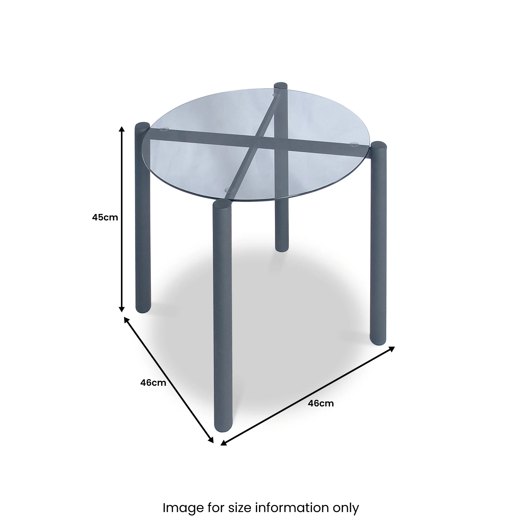 Stanford Glass Side Table - Image 3