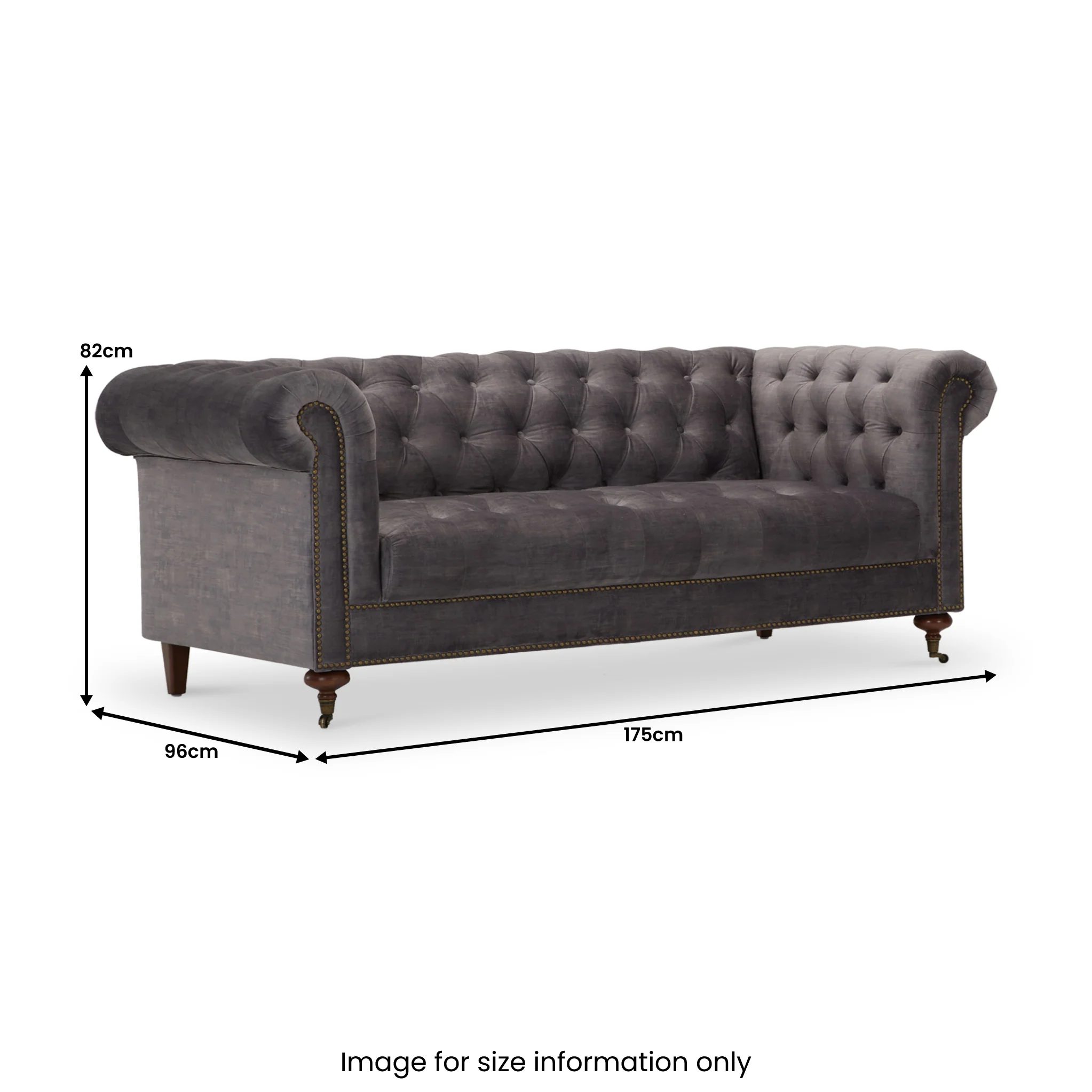 Stanhope Velvet 2 Seater Sofa - Image 4
