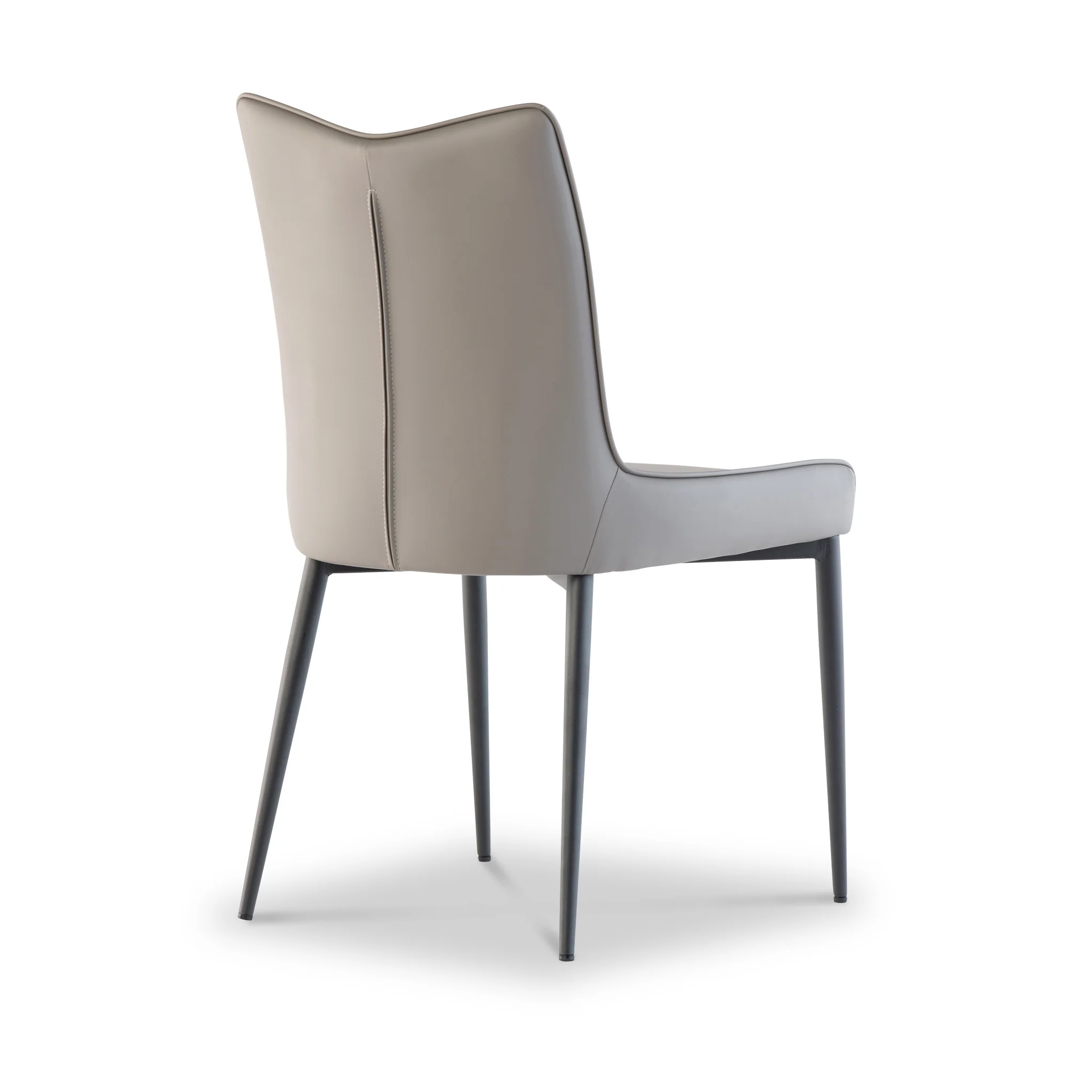 Stefan Faux Leather Curved Dining Chair - Image 5
